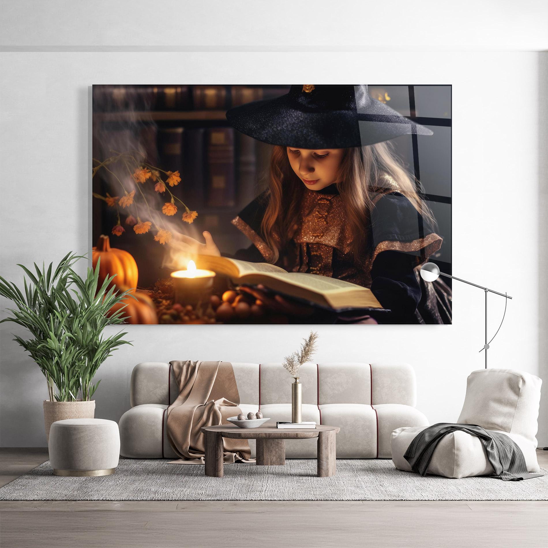 Obraz na Szkle Little Witch mockup 9