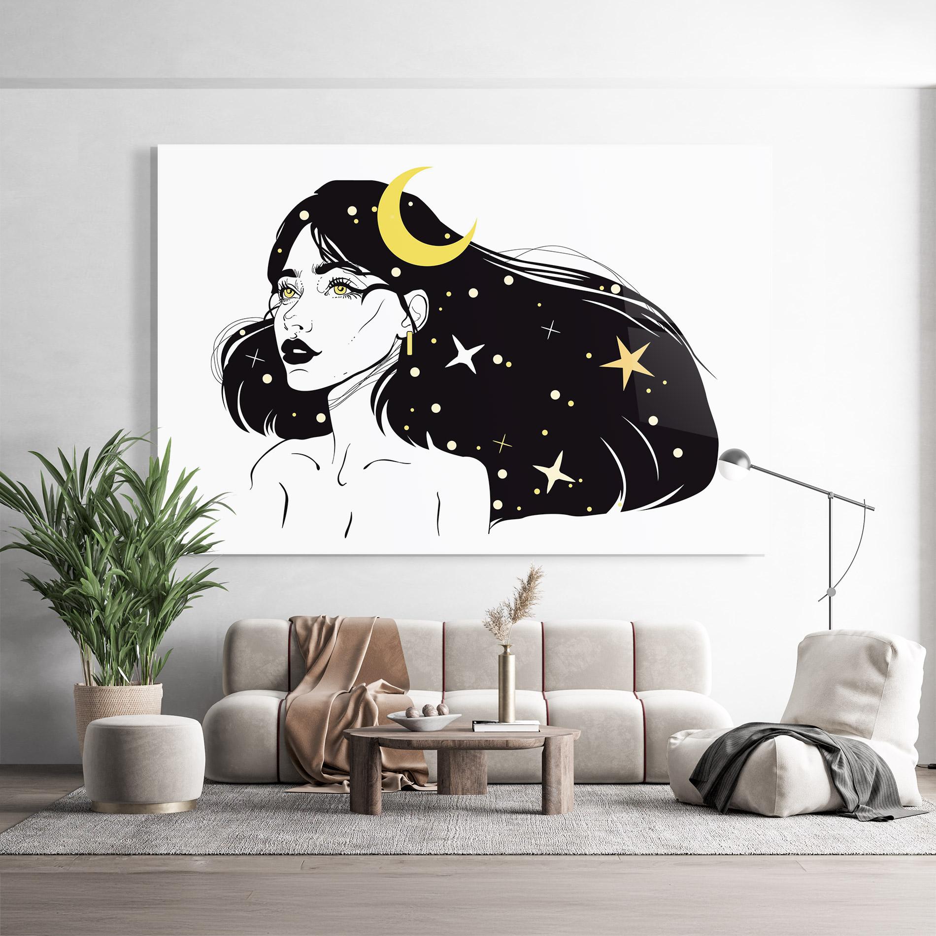 Obraz na Szkle Night Witch mockup 9