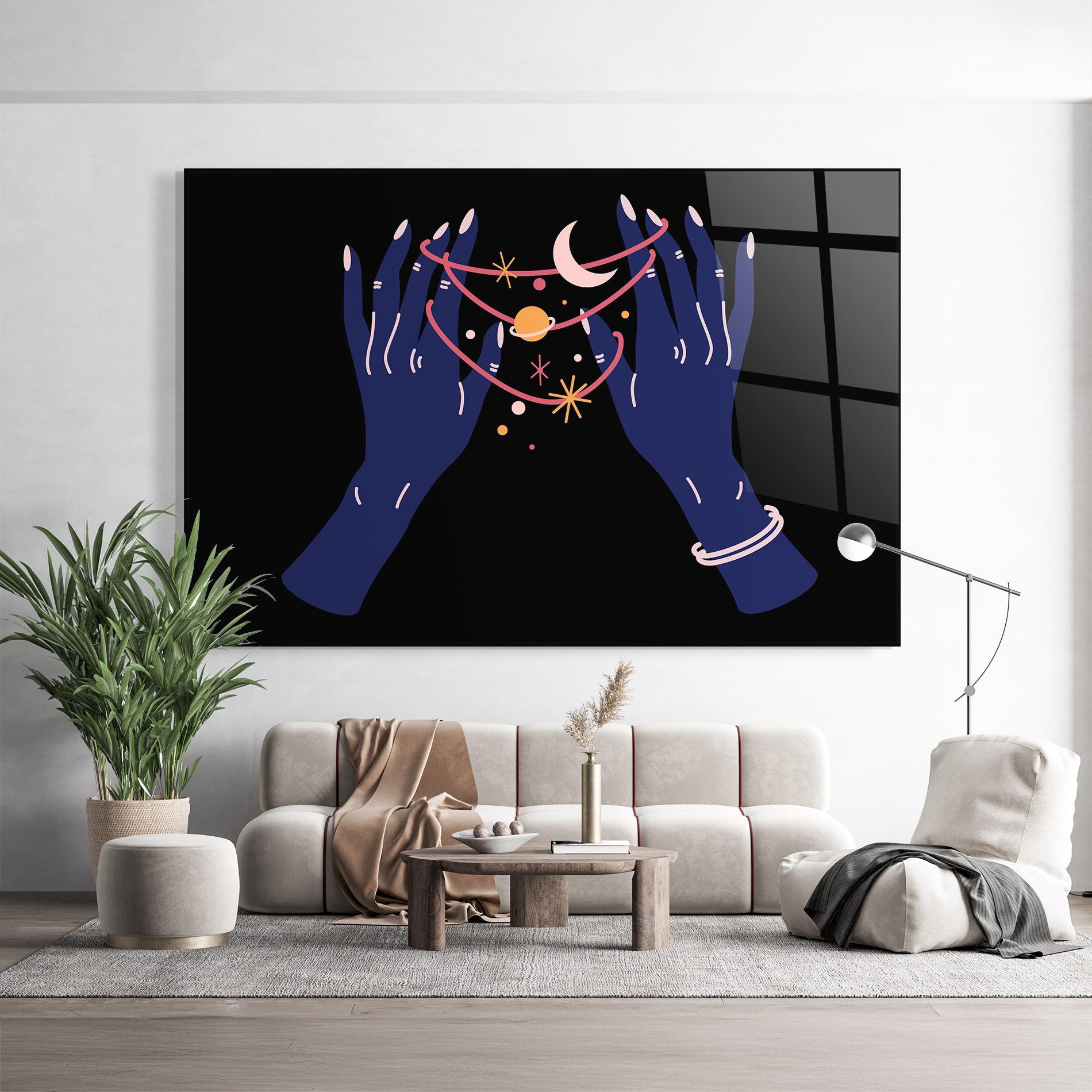 Obraz na Szkle Pretty Hands Witch mockup 9