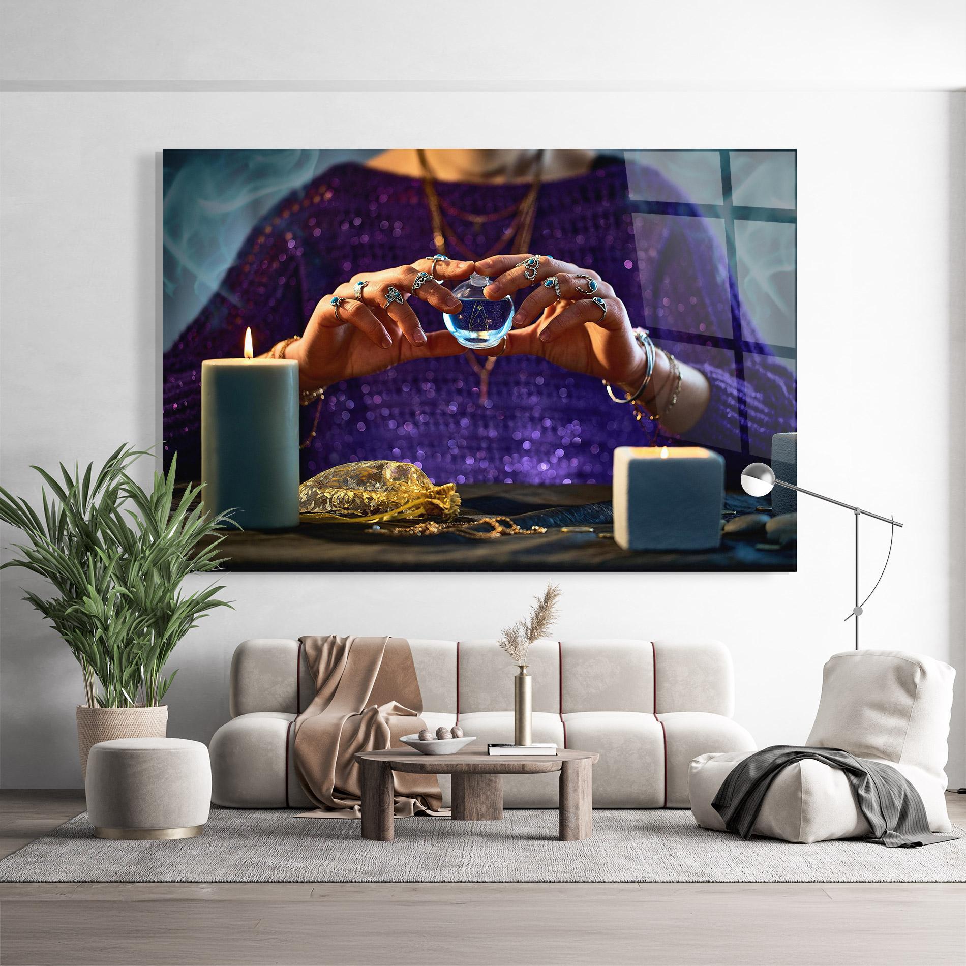 Obraz na Szkle Witch Magic mockup 9