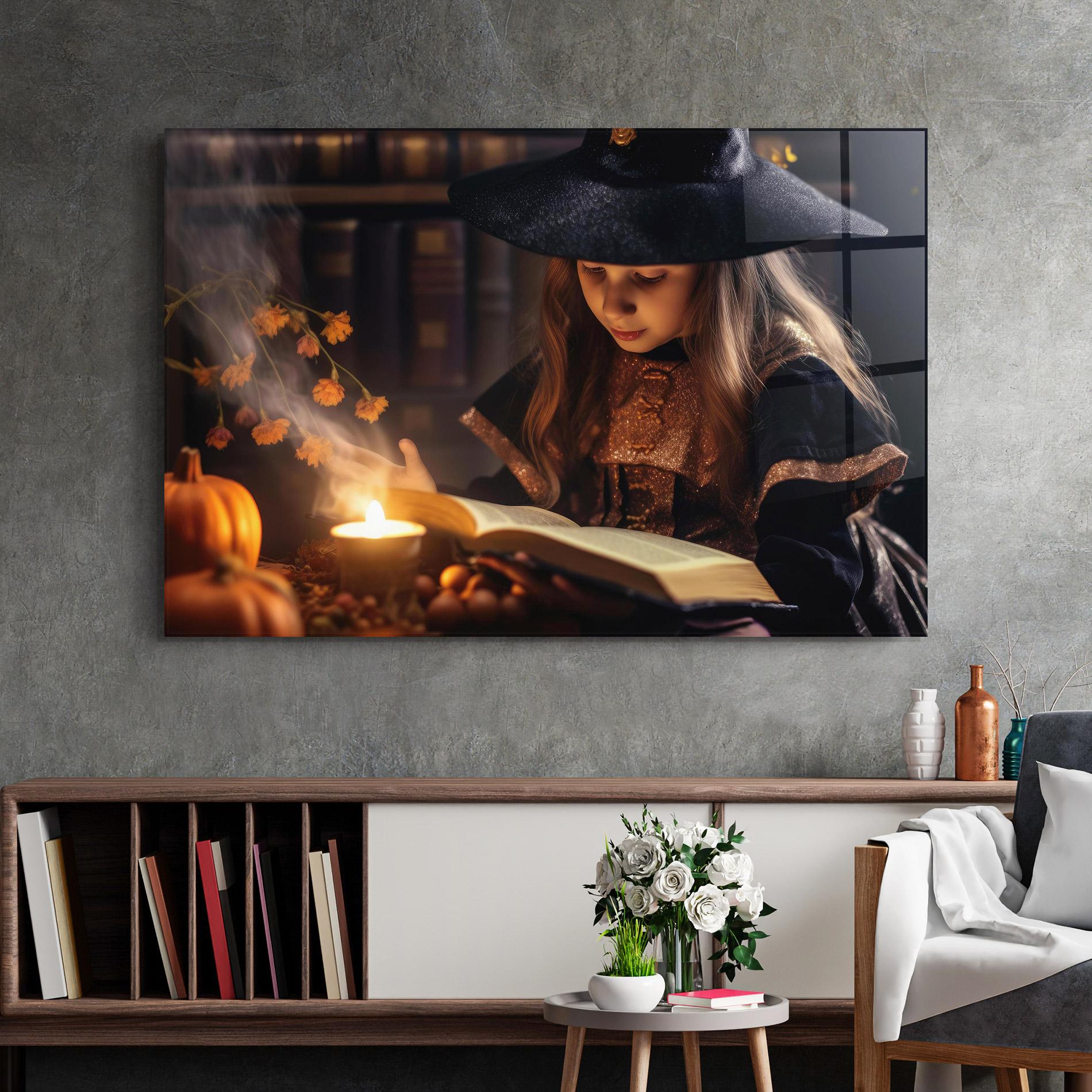 Obraz na Szkle Little Witch mockup 2