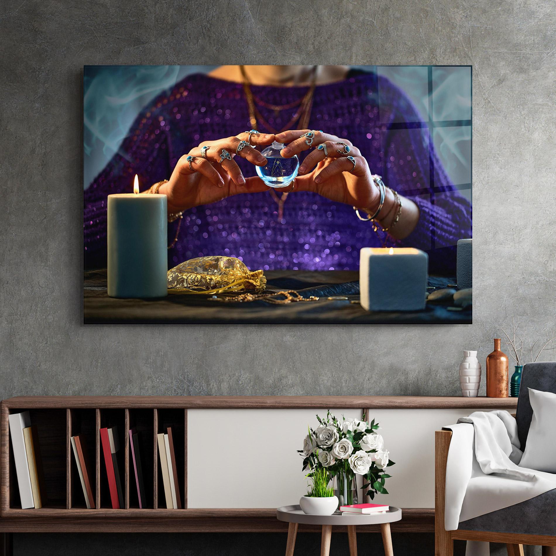 Obraz na Szkle Witch Magic mockup 2