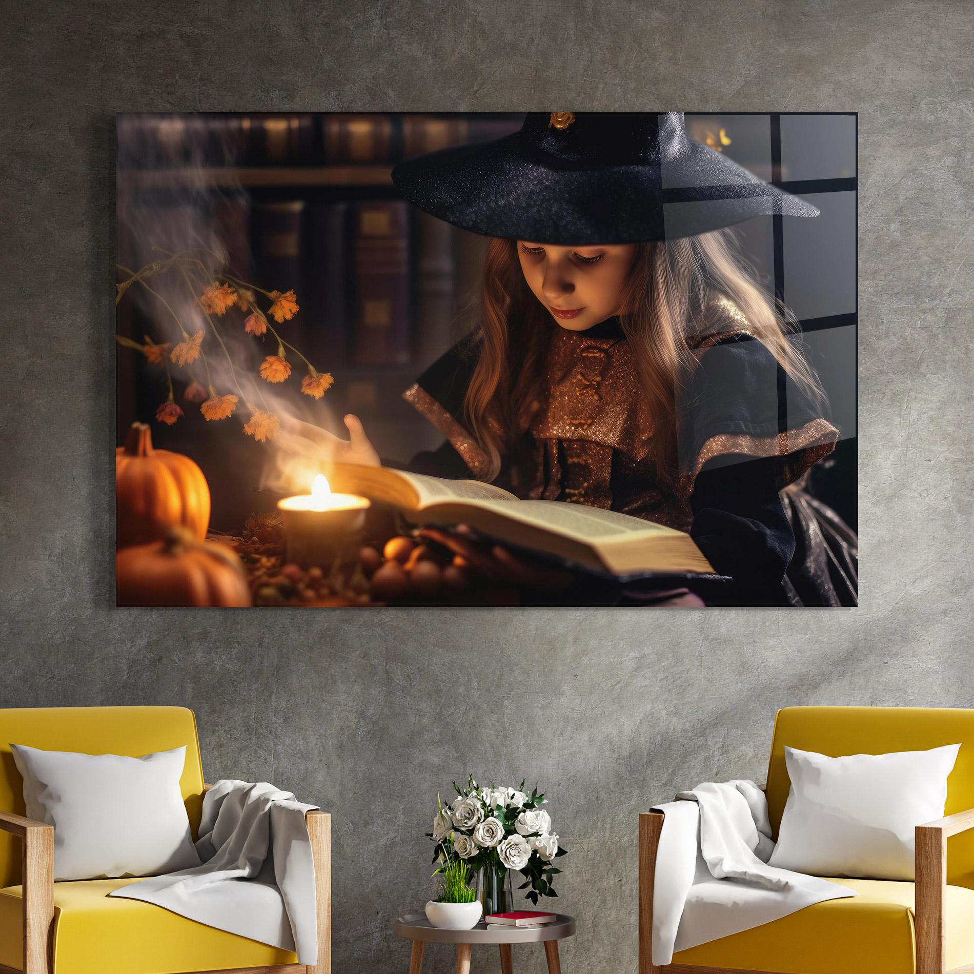 Obraz na Szkle Little Witch mockup 4