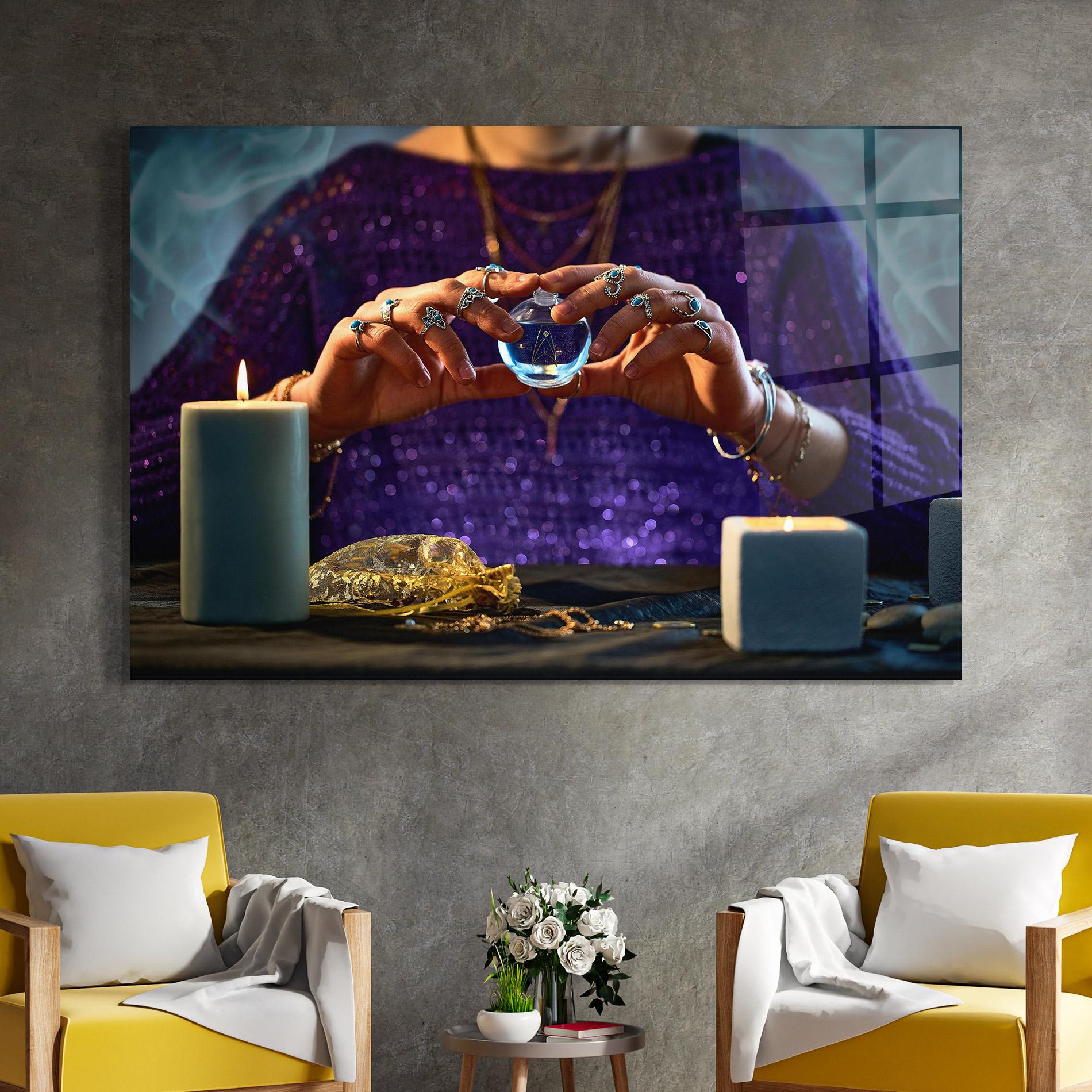 Obraz na Szkle Witch Magic mockup 4