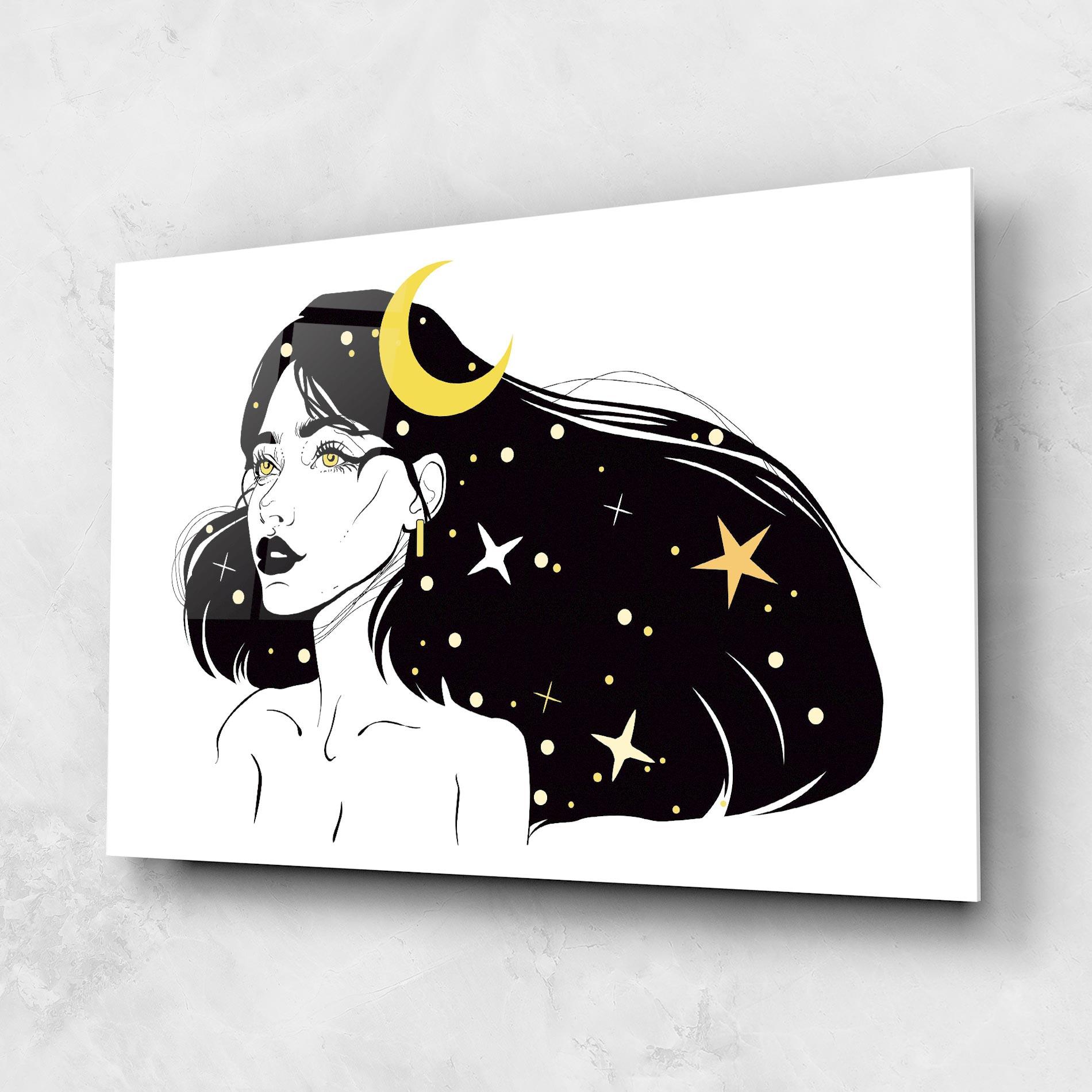 Obraz na Szkle Night Witch mockup 1