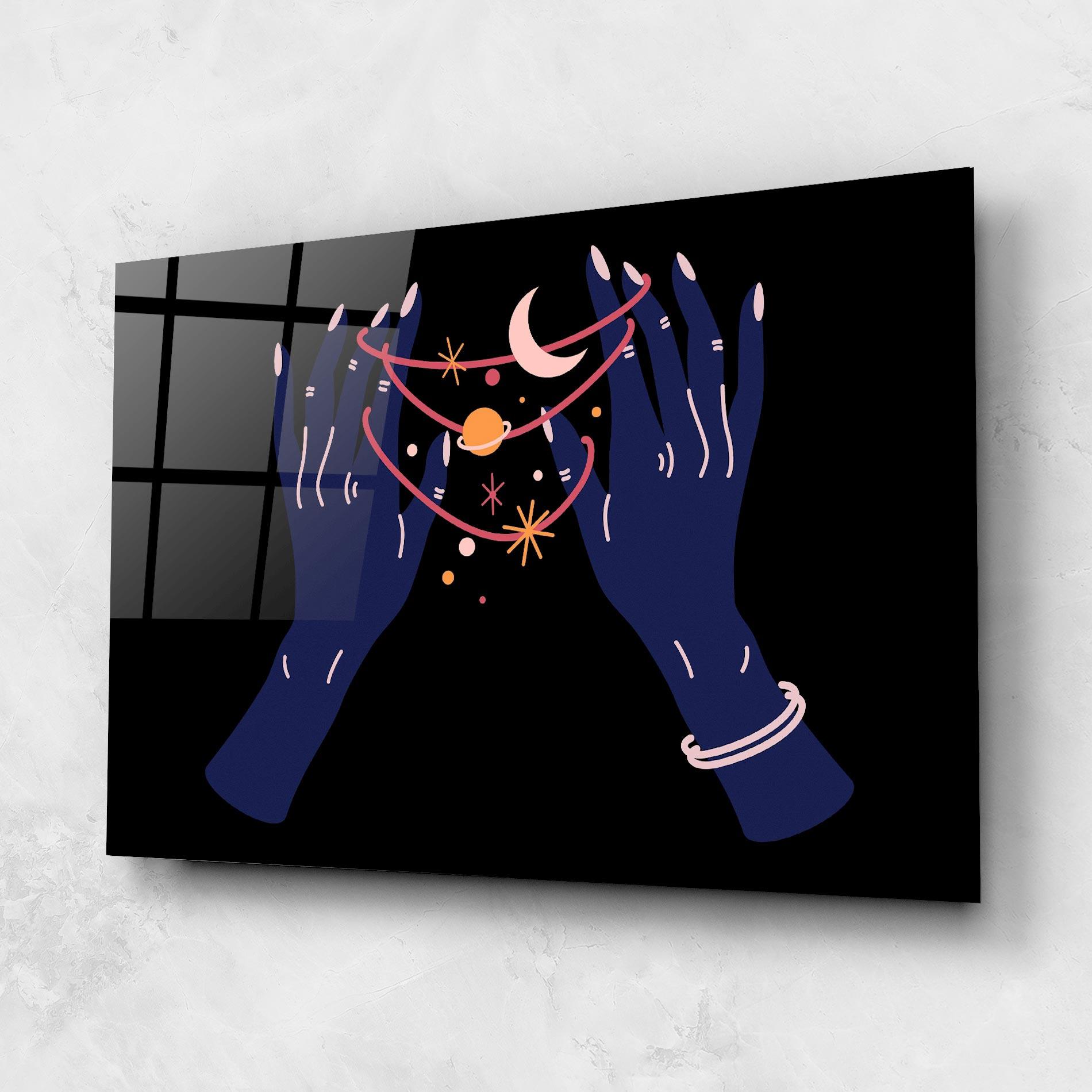 Obraz na Szkle Pretty Hands Witch mockup 1