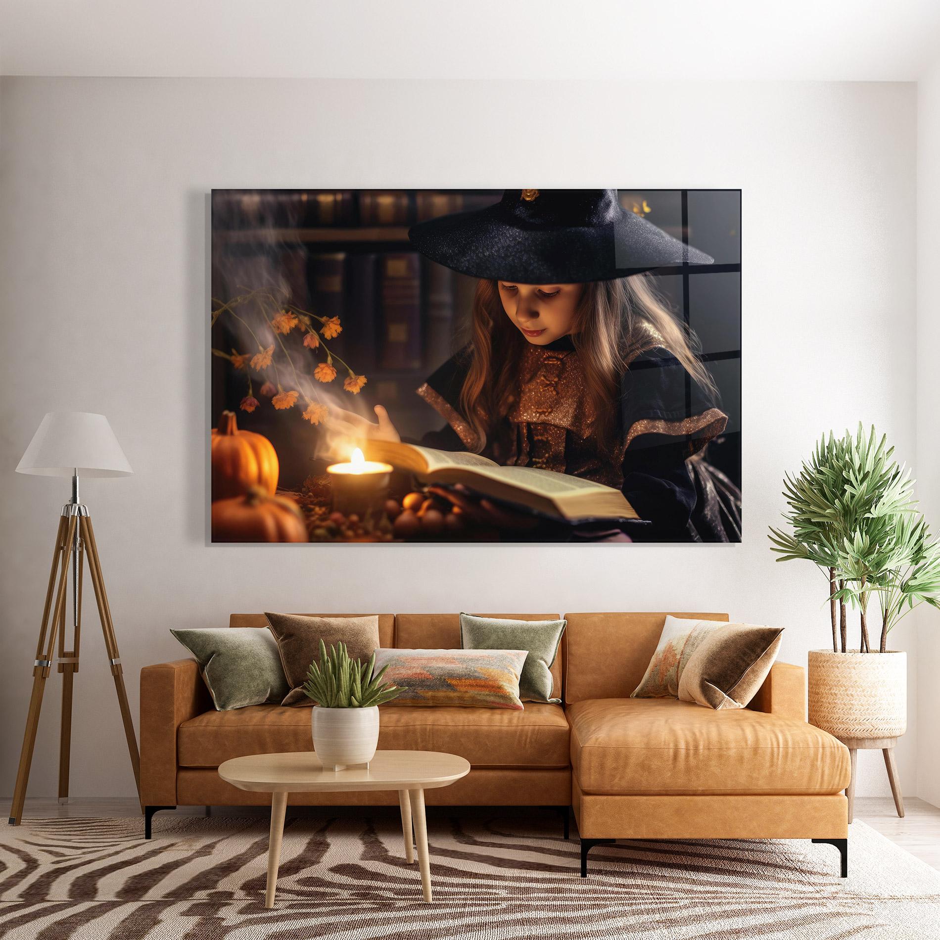 Obraz na Szkle Little Witch mockup 7