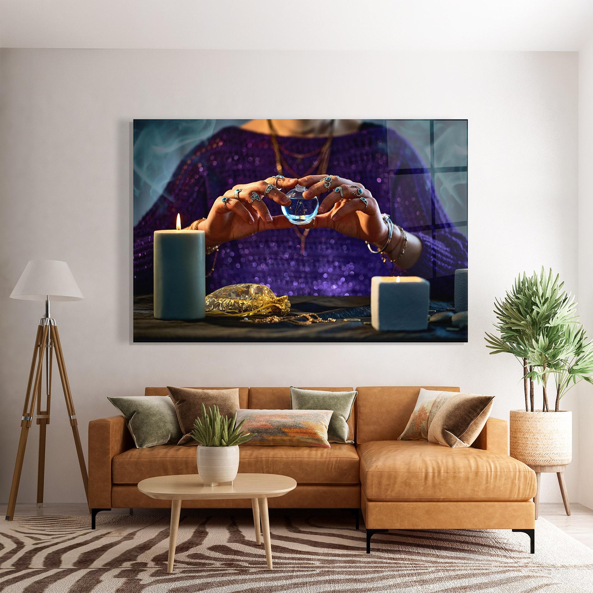 Obraz na Szkle Witch Magic mockup 7