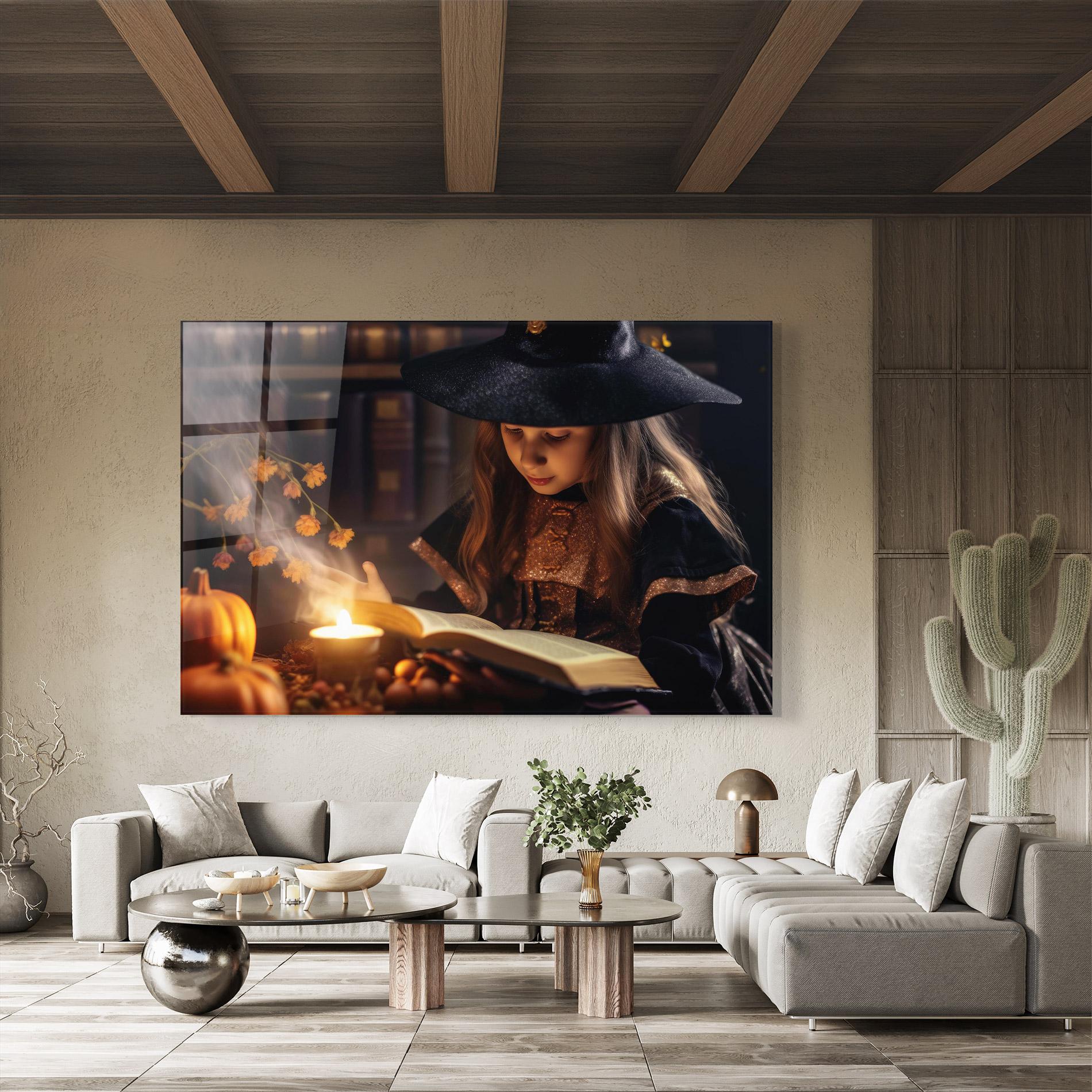 Obraz na Szkle Little Witch mockup 8