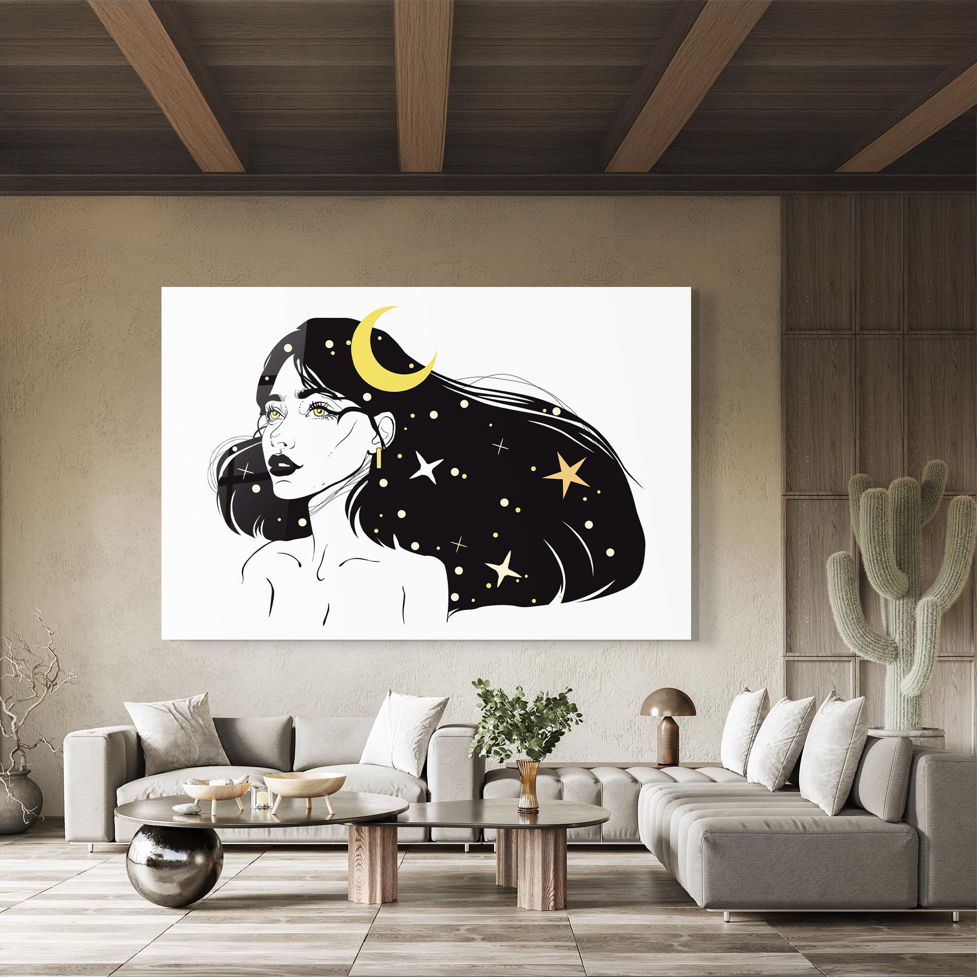 Obraz na Szkle Night Witch mockup 8