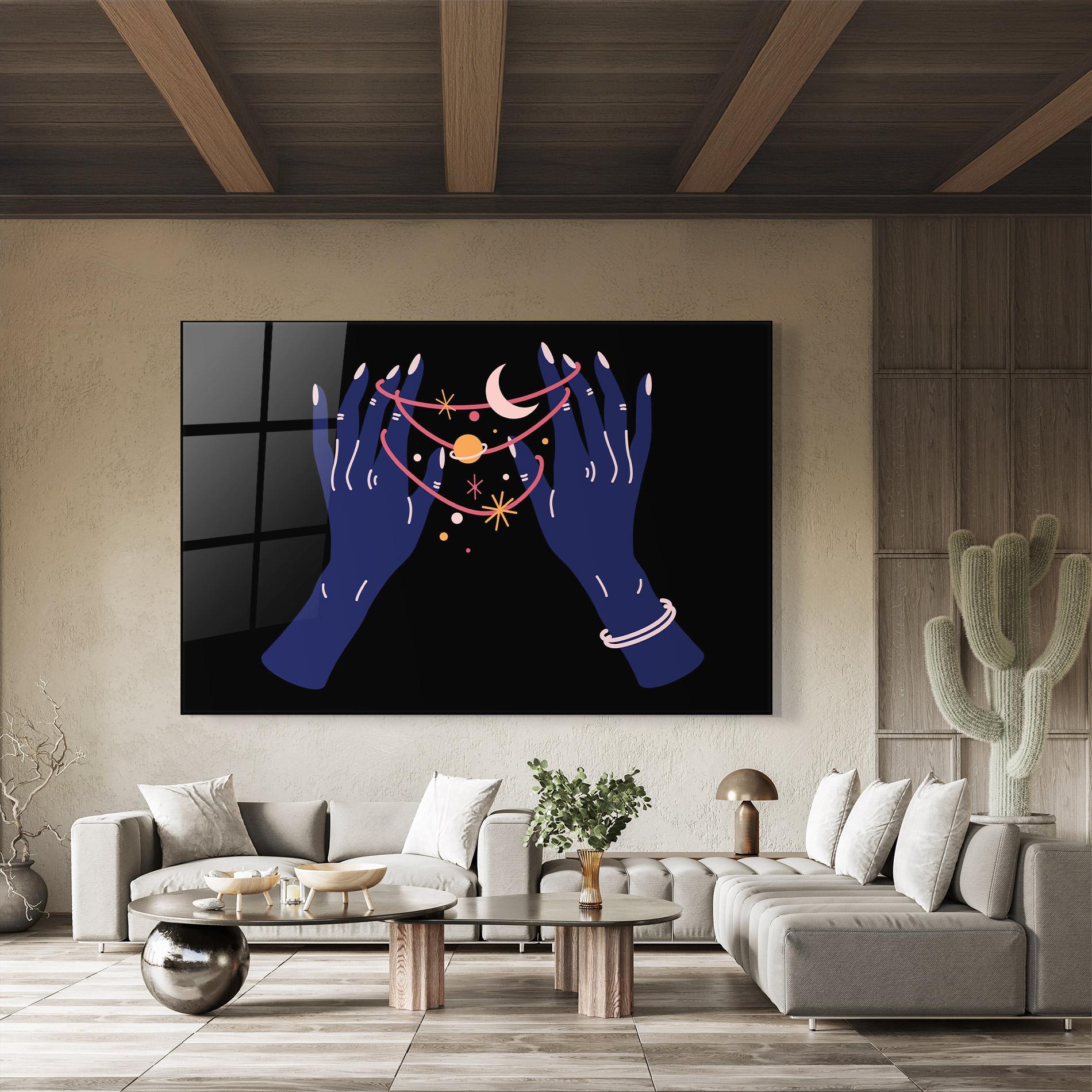 Obraz na Szkle Pretty Hands Witch mockup 8