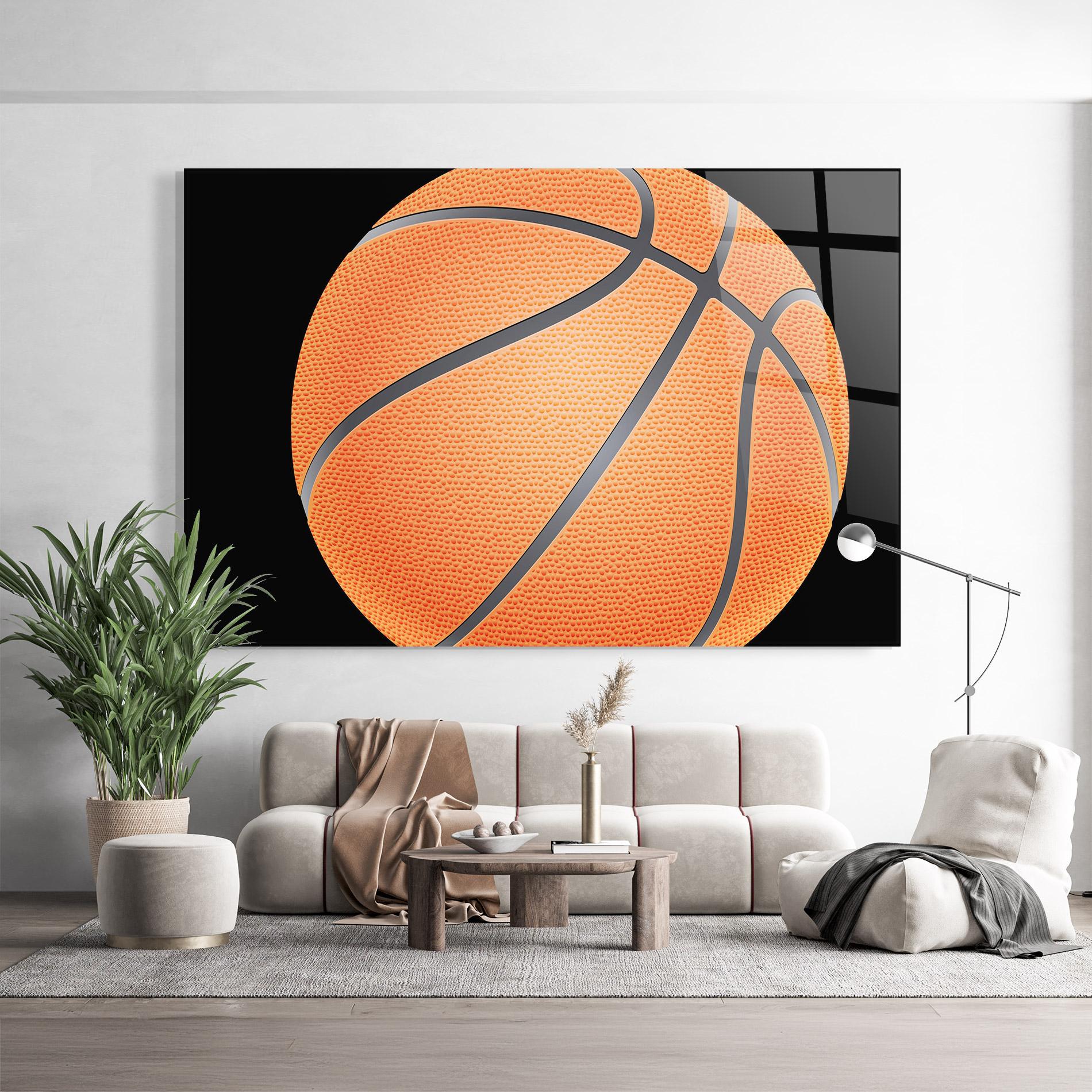 Obraz na Szkle Close Up Basketball mockup 9