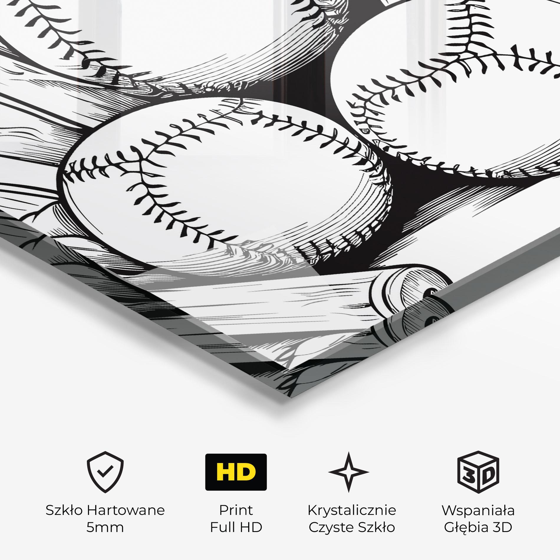 Obraz na Szkle Big Baseball Ball mockup 3