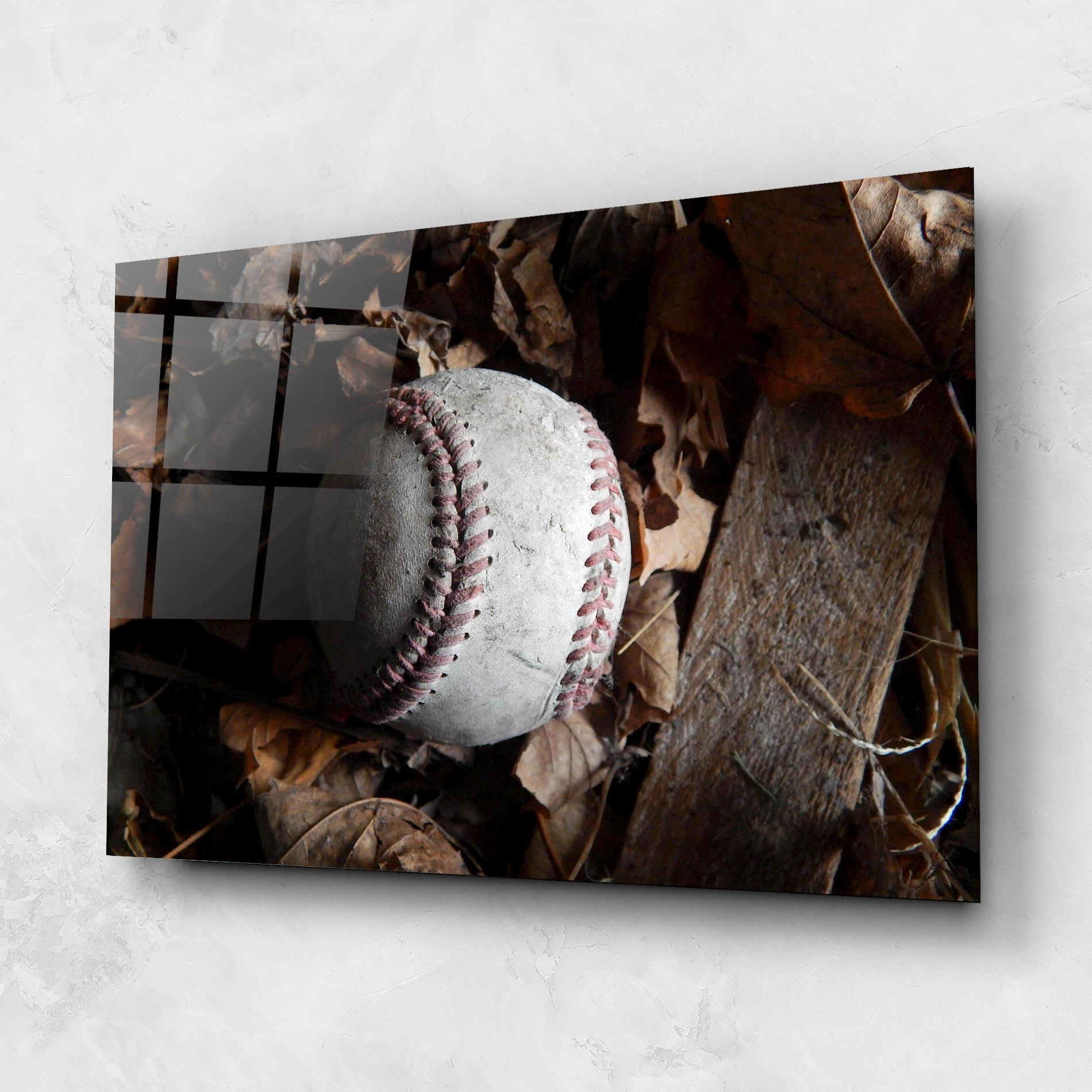 Obraz na Szkle Autumn Baseball Ball mockup 1
