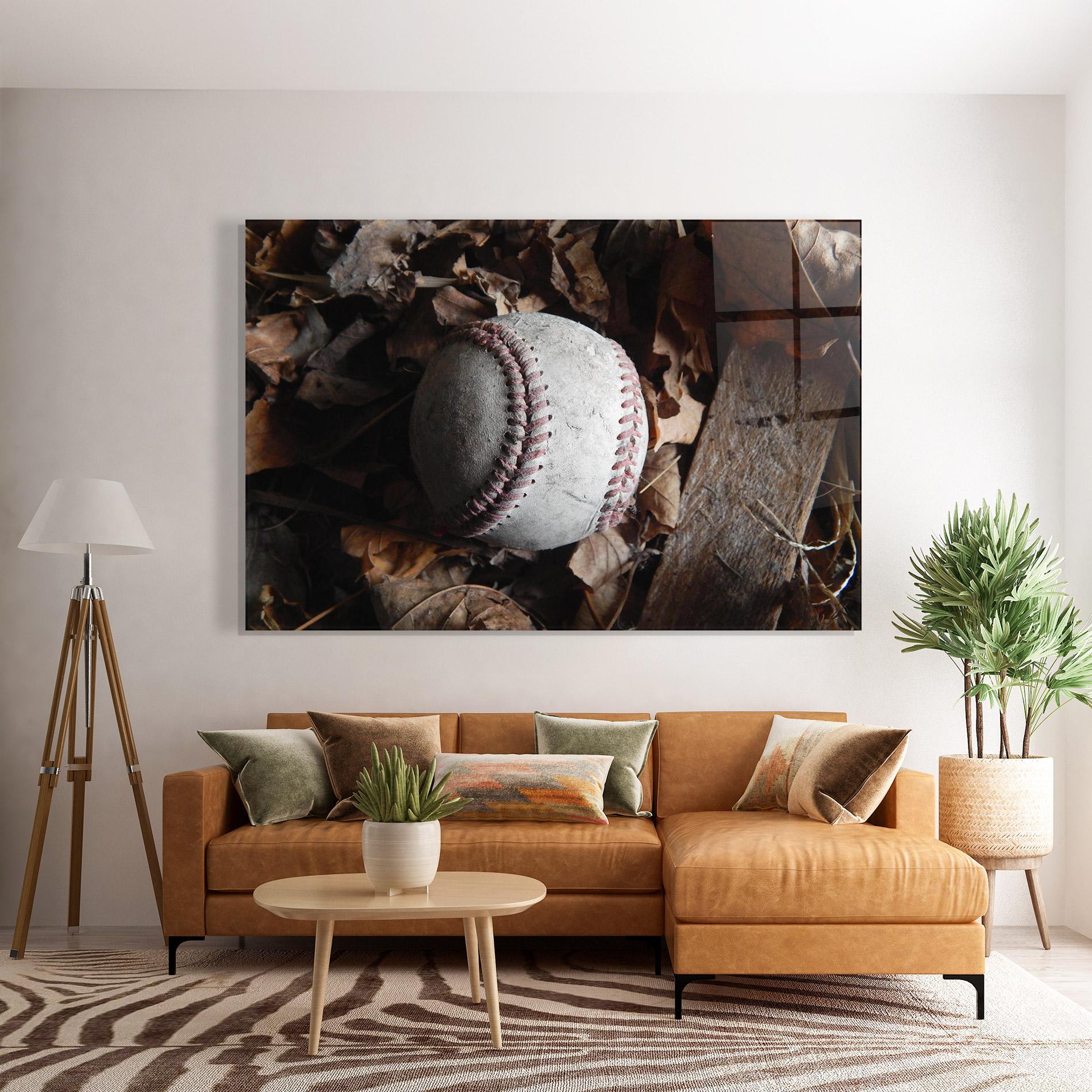 Obraz na Szkle Autumn Baseball Ball mockup 7