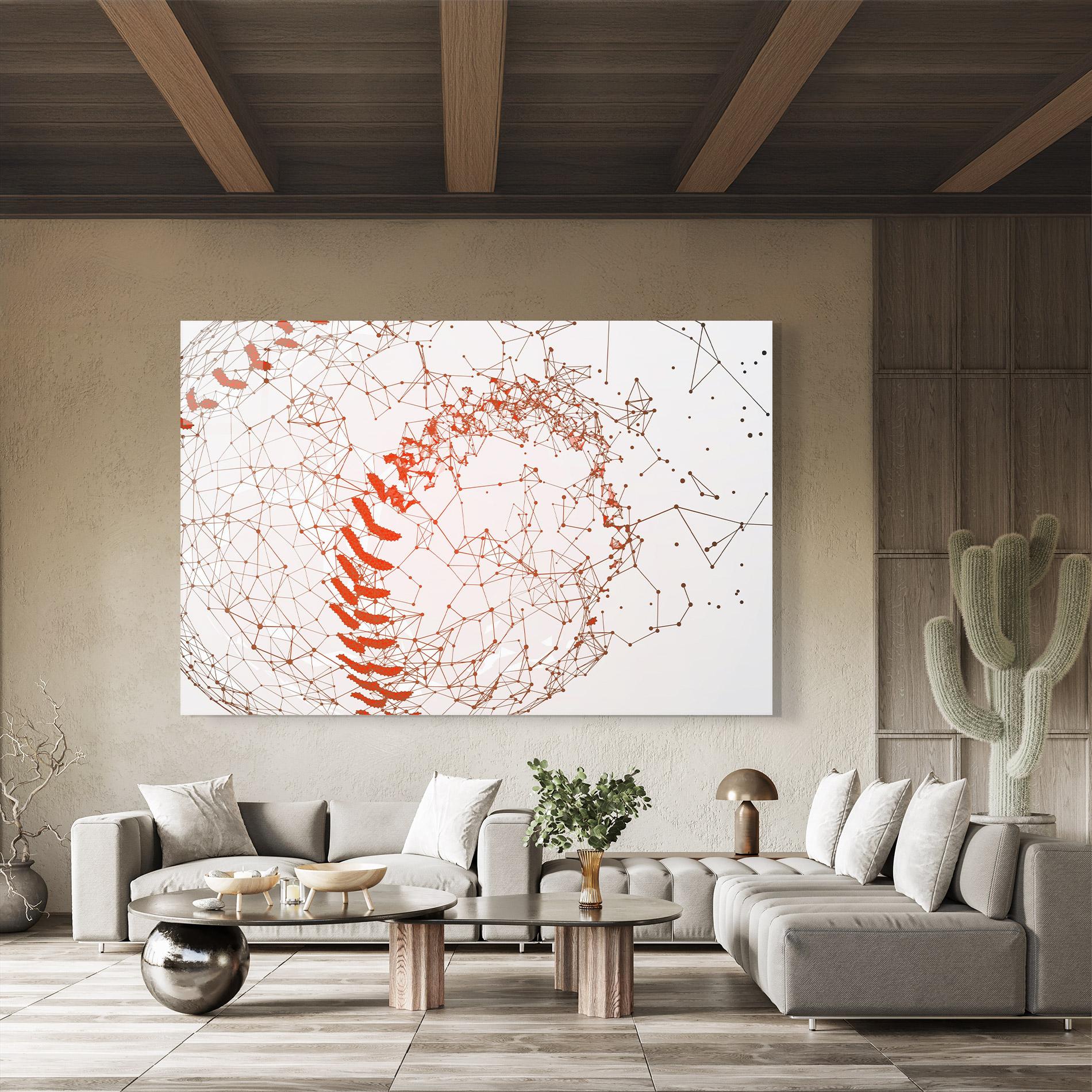 Obraz na Szkle Baseball Line Art mockup 8