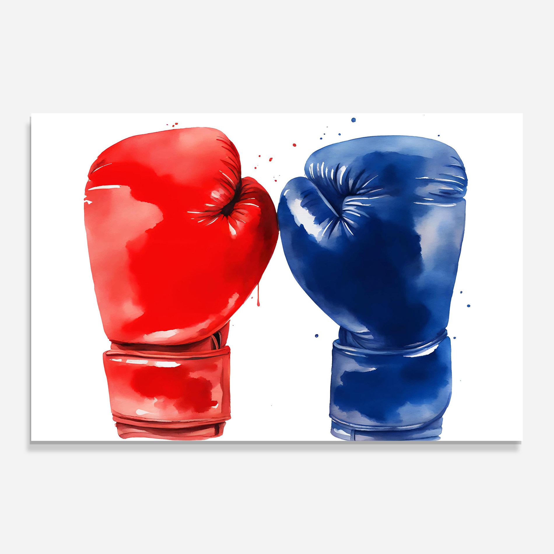 Obraz na Szkle Red Blue Box mockup 0