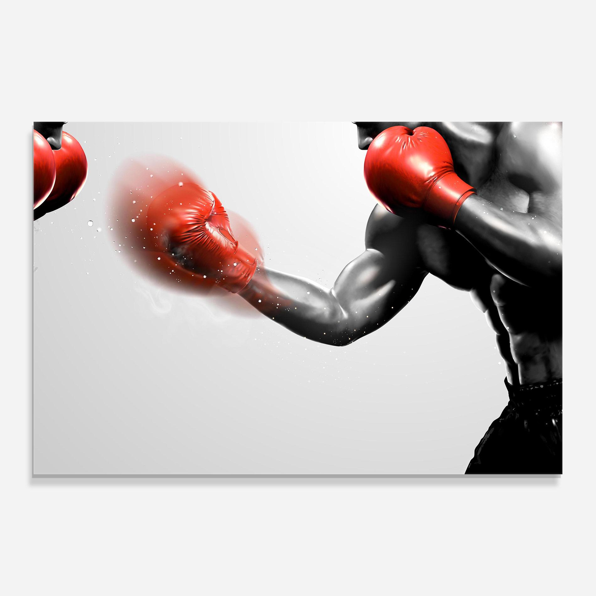 Obraz na Szkle Red Smoke Box mockup 0