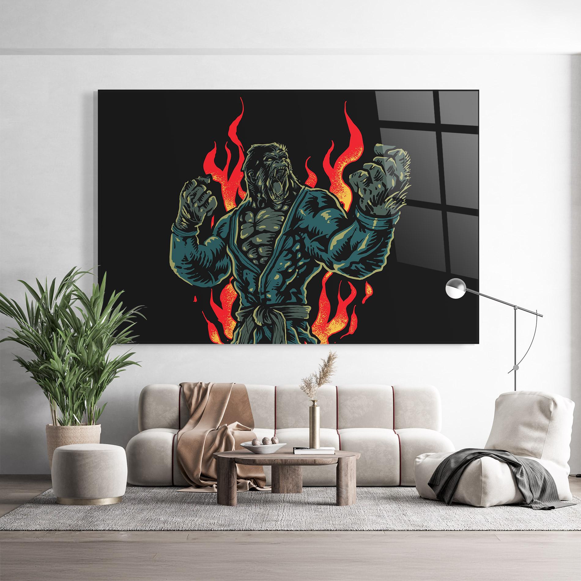 Obraz na Szkle Gorilla Box Fighter mockup 9