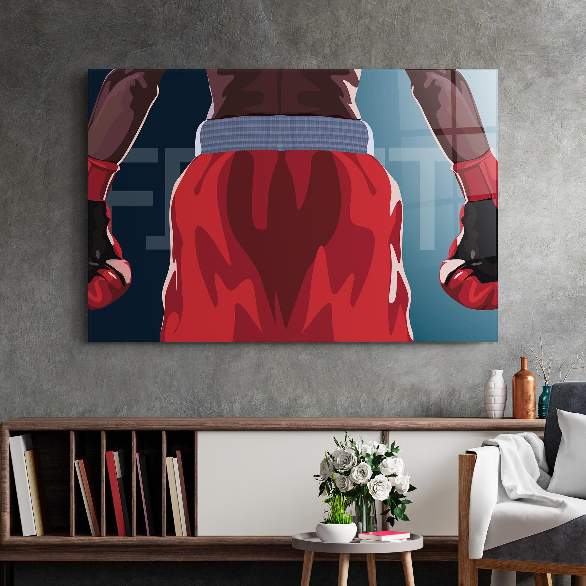 Obraz na Szkle Fight Box mockup 2