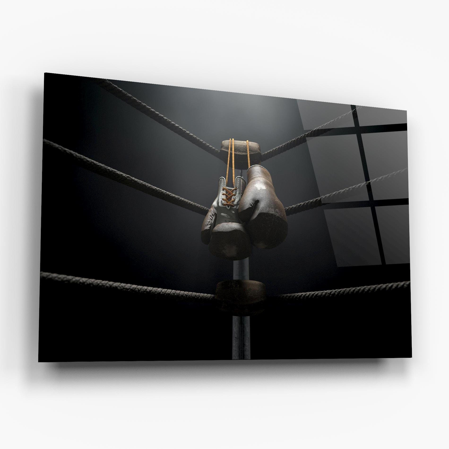 Obraz na Szkle Black Boxing Glove mockup 6
