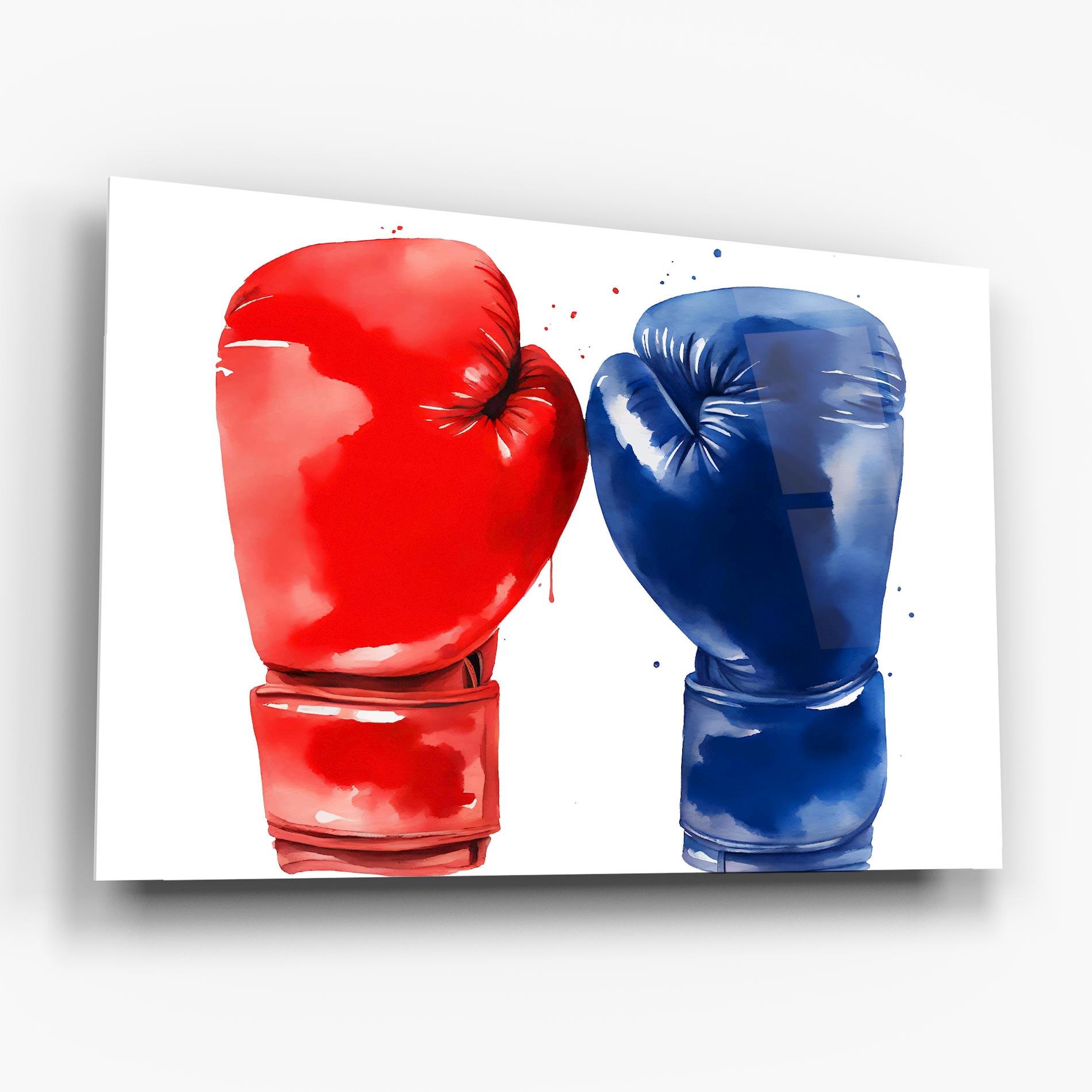 Obraz na Szkle Red Blue Box mockup 6