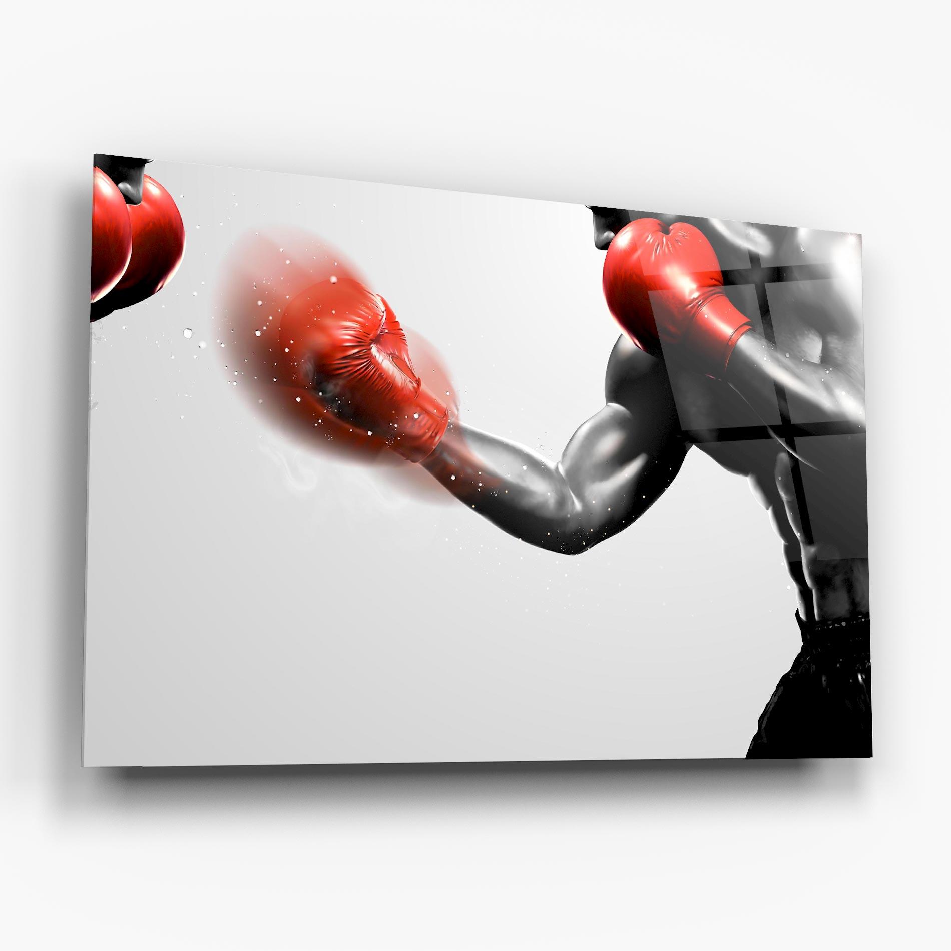 Obraz na Szkle Red Smoke Box mockup 6