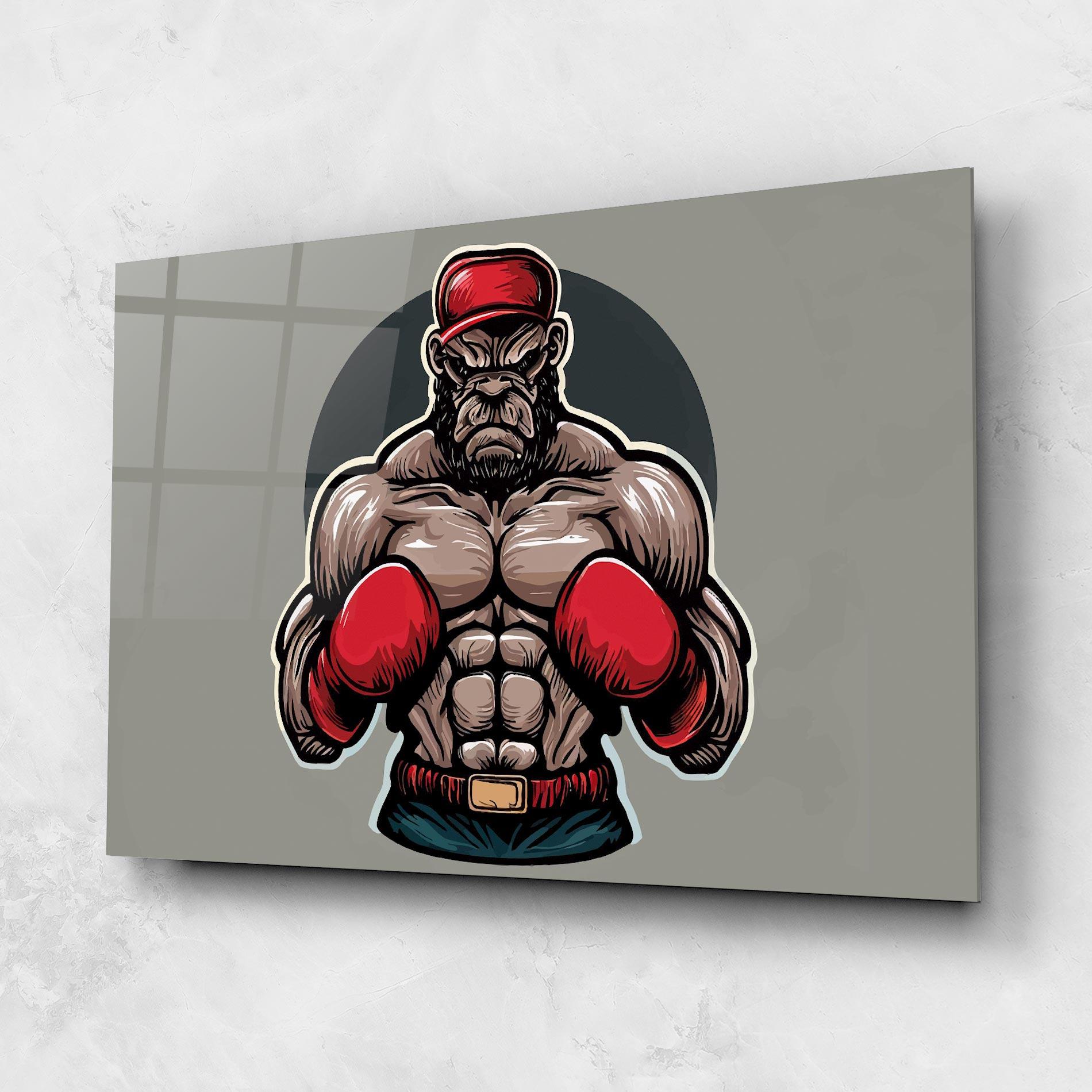 Obraz na Szkle Boxer Character mockup 1