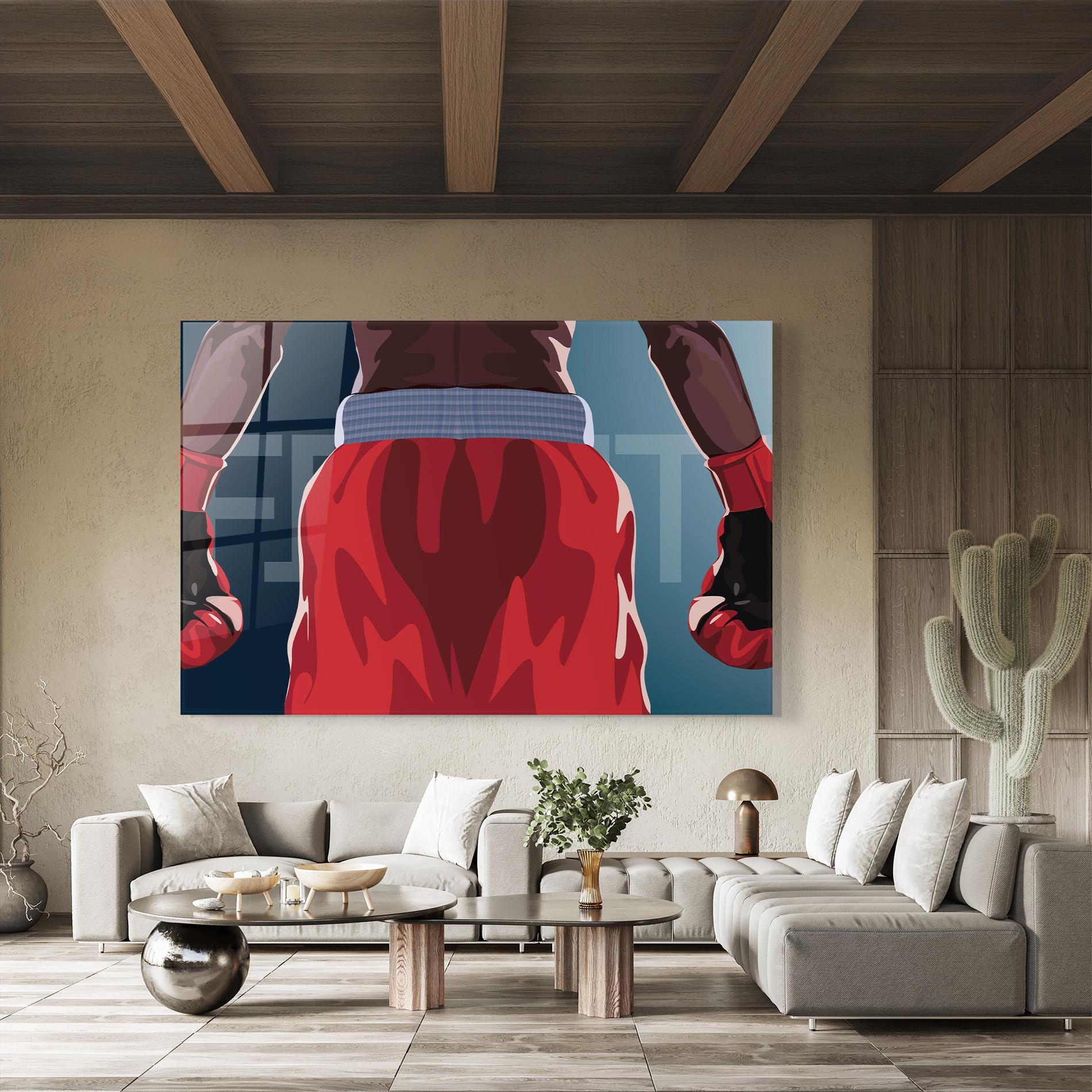 Obraz na Szkle Fight Box mockup 8