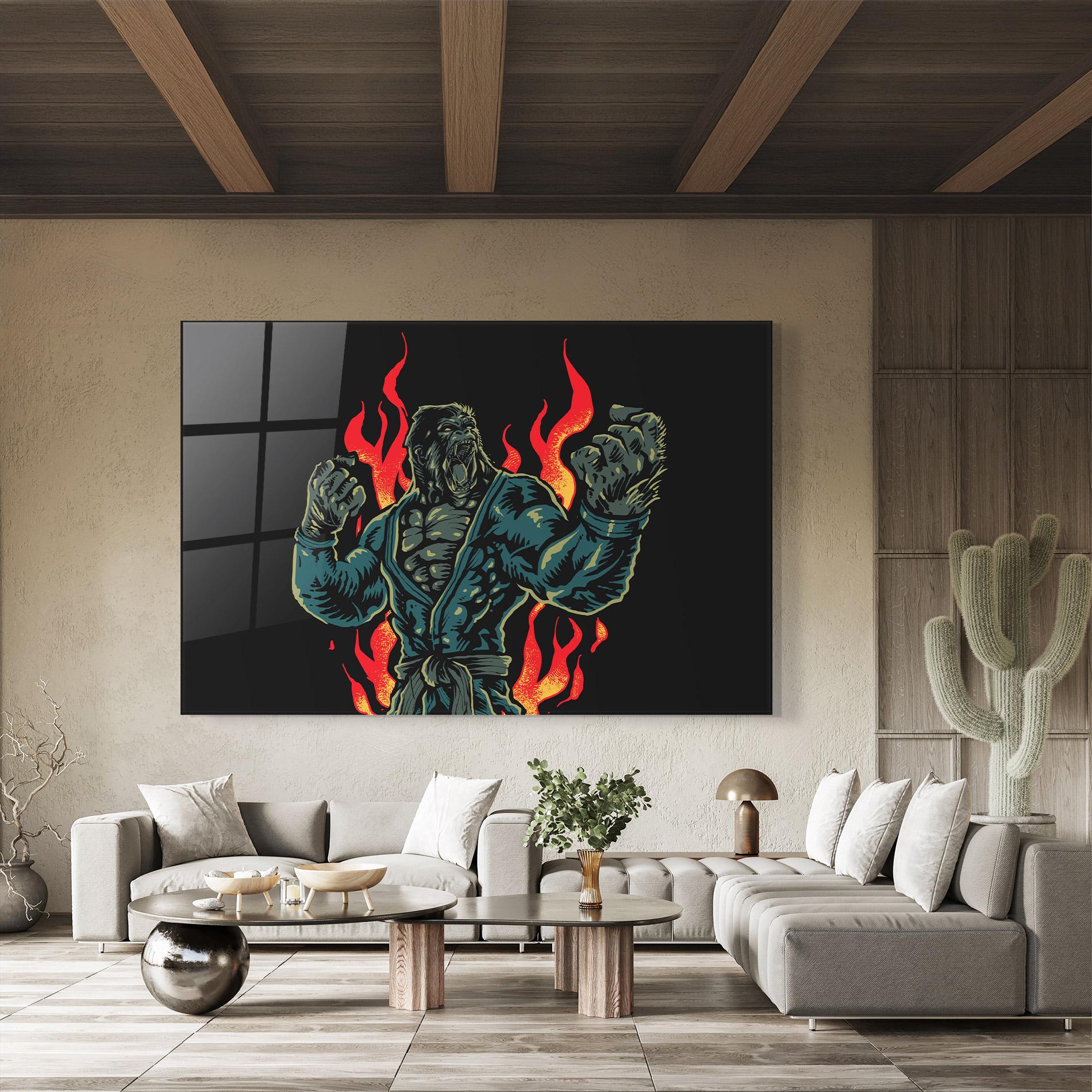 Obraz na Szkle Gorilla Box Fighter mockup 8