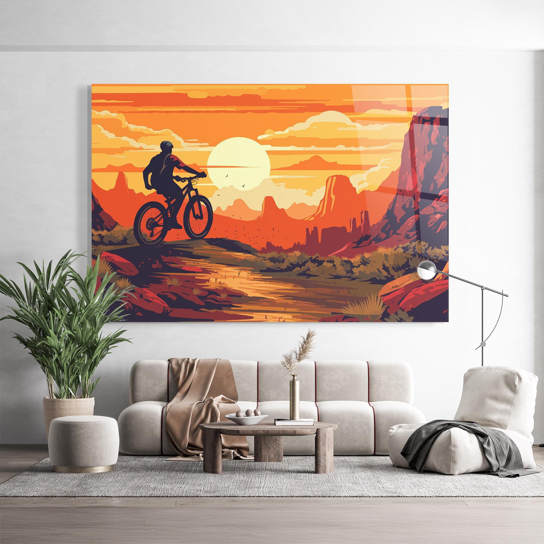 Obraz na Szkle Bike Mountain View mockup 9