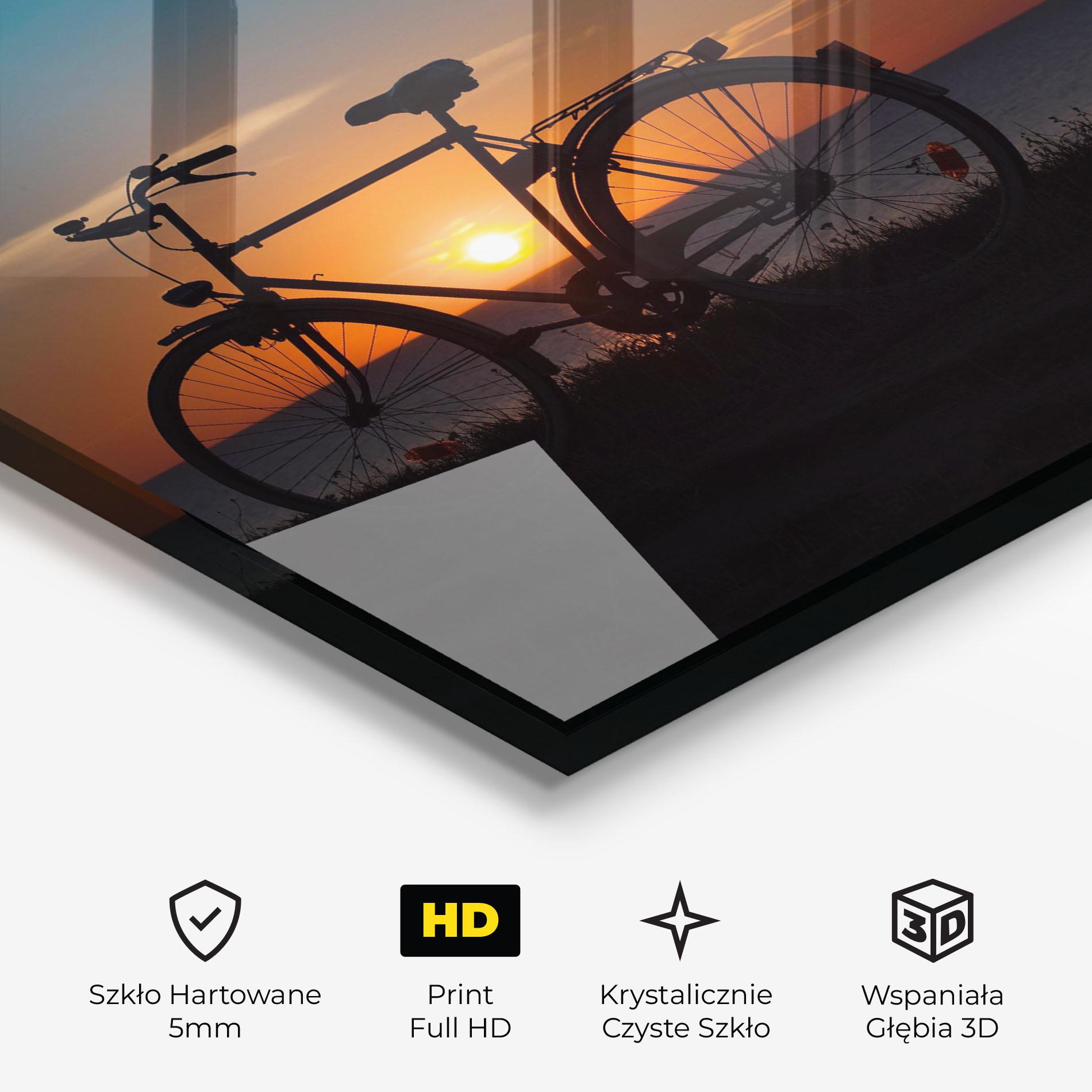 Obraz na Szkle Bike Silhouette mockup 3