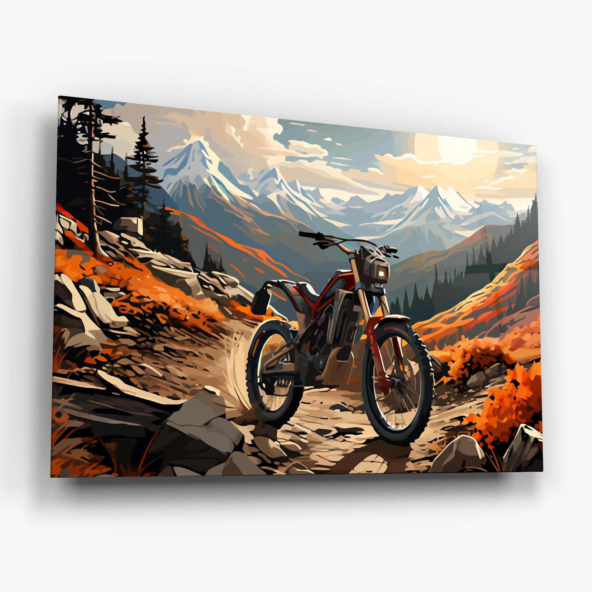 Obraz na Szkle Bike Mountain mockup 6