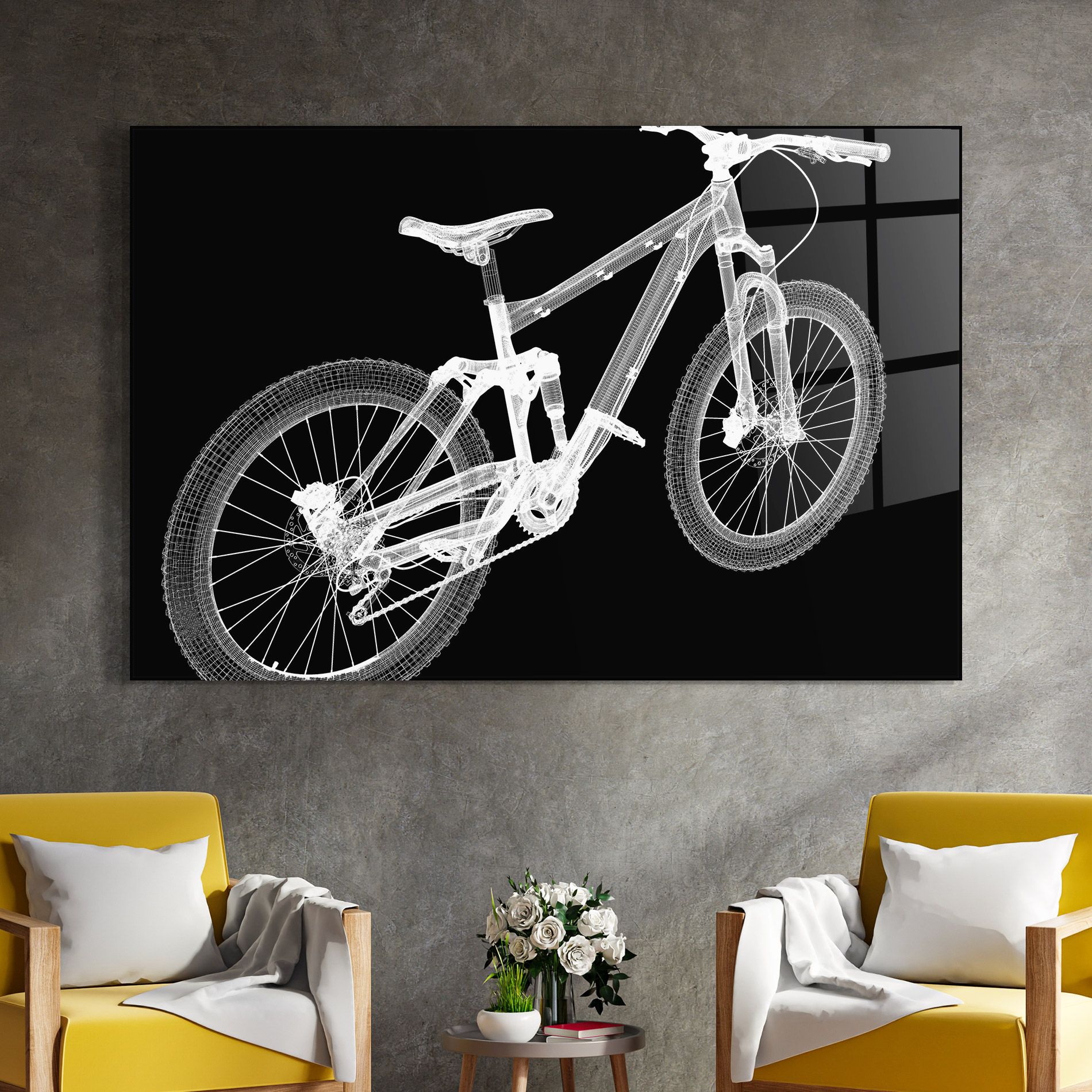 Bike 3d Model mockup 4