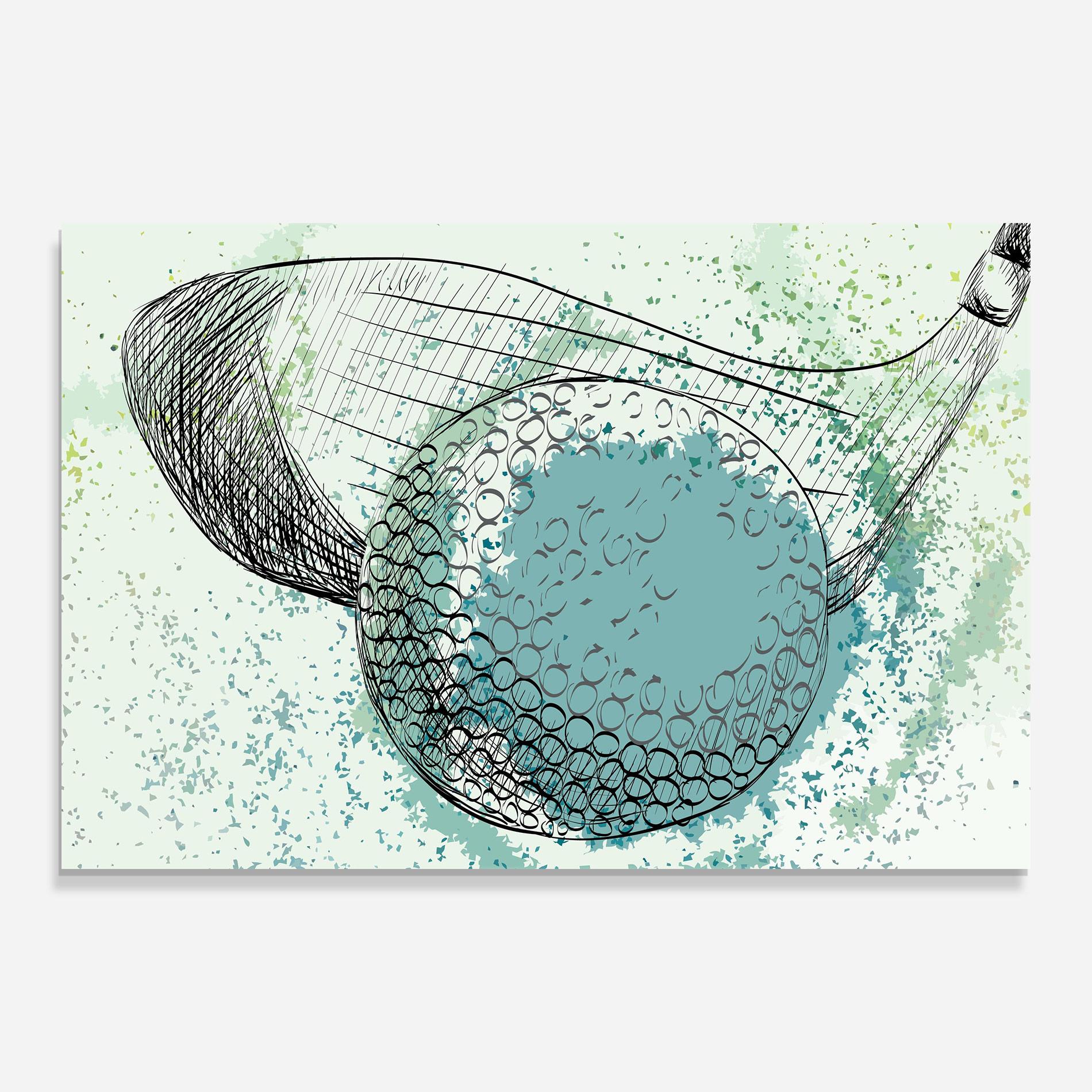 Obraz na Szkle Blue Golf mockup 0