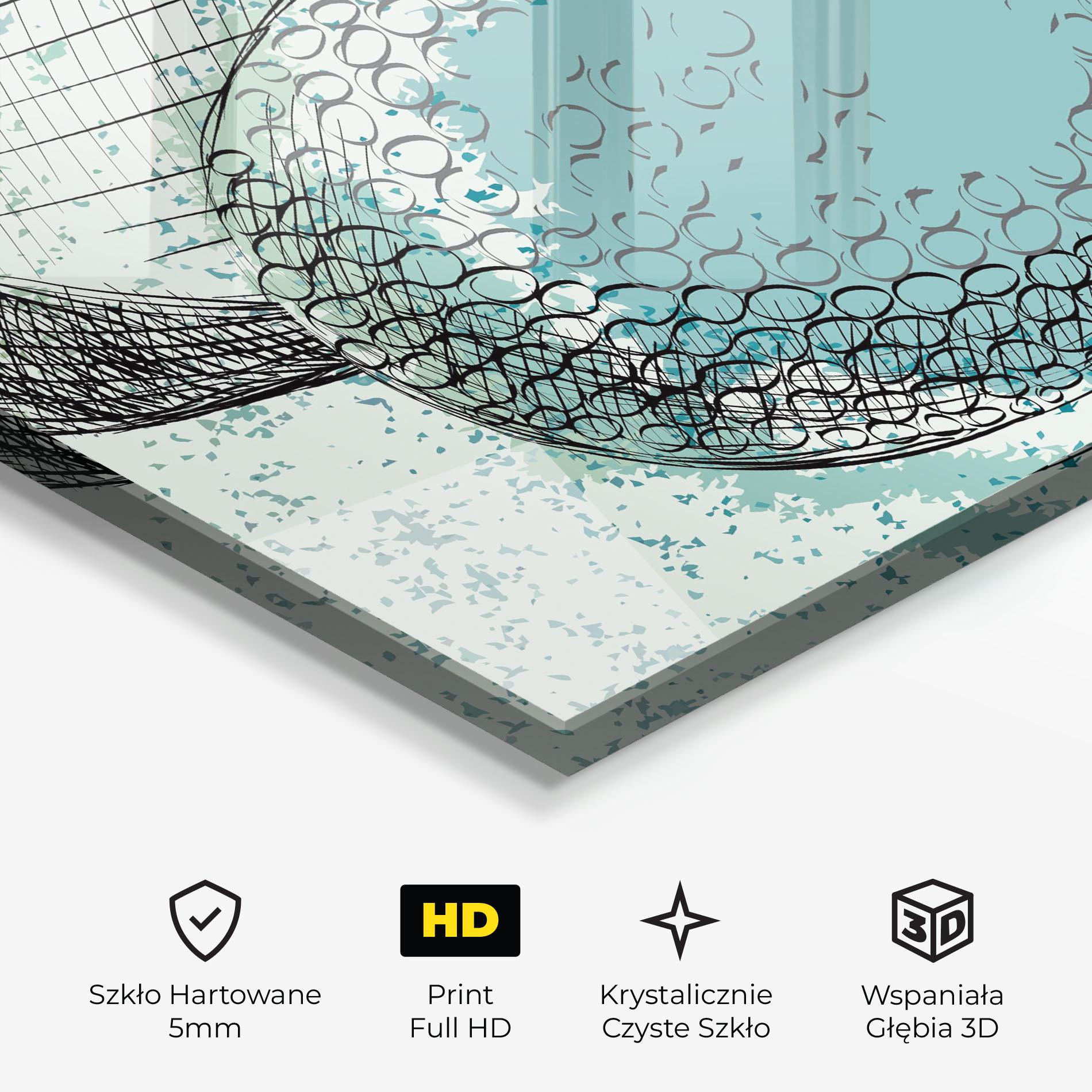 Obraz na Szkle Blue Golf mockup 3