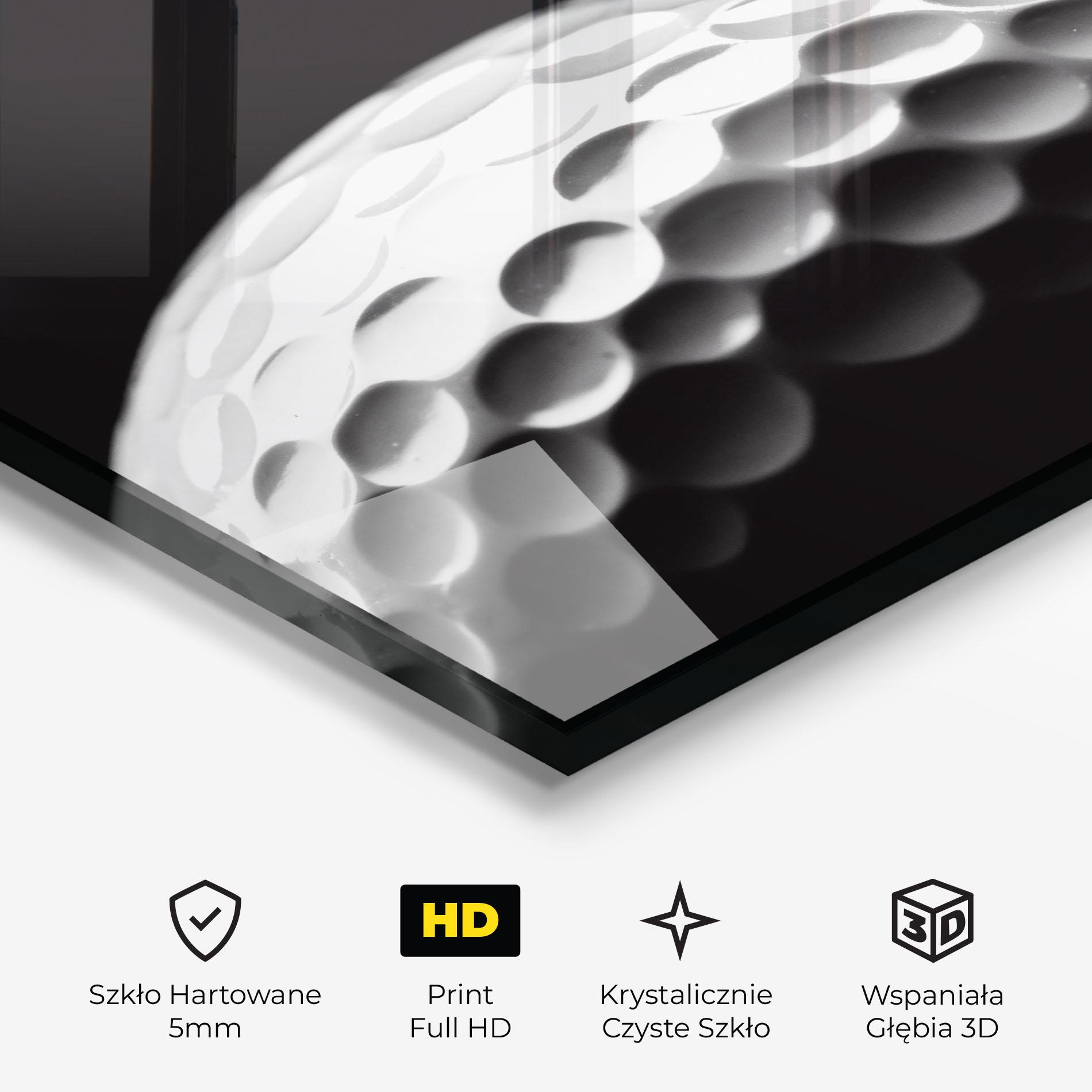 Obraz na Szkle Golf Ball Close Up mockup 3