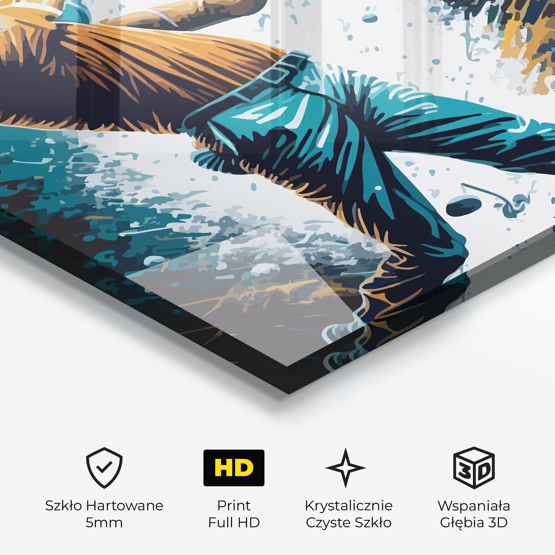 Obraz na Szkle Golf On Grey mockup 3