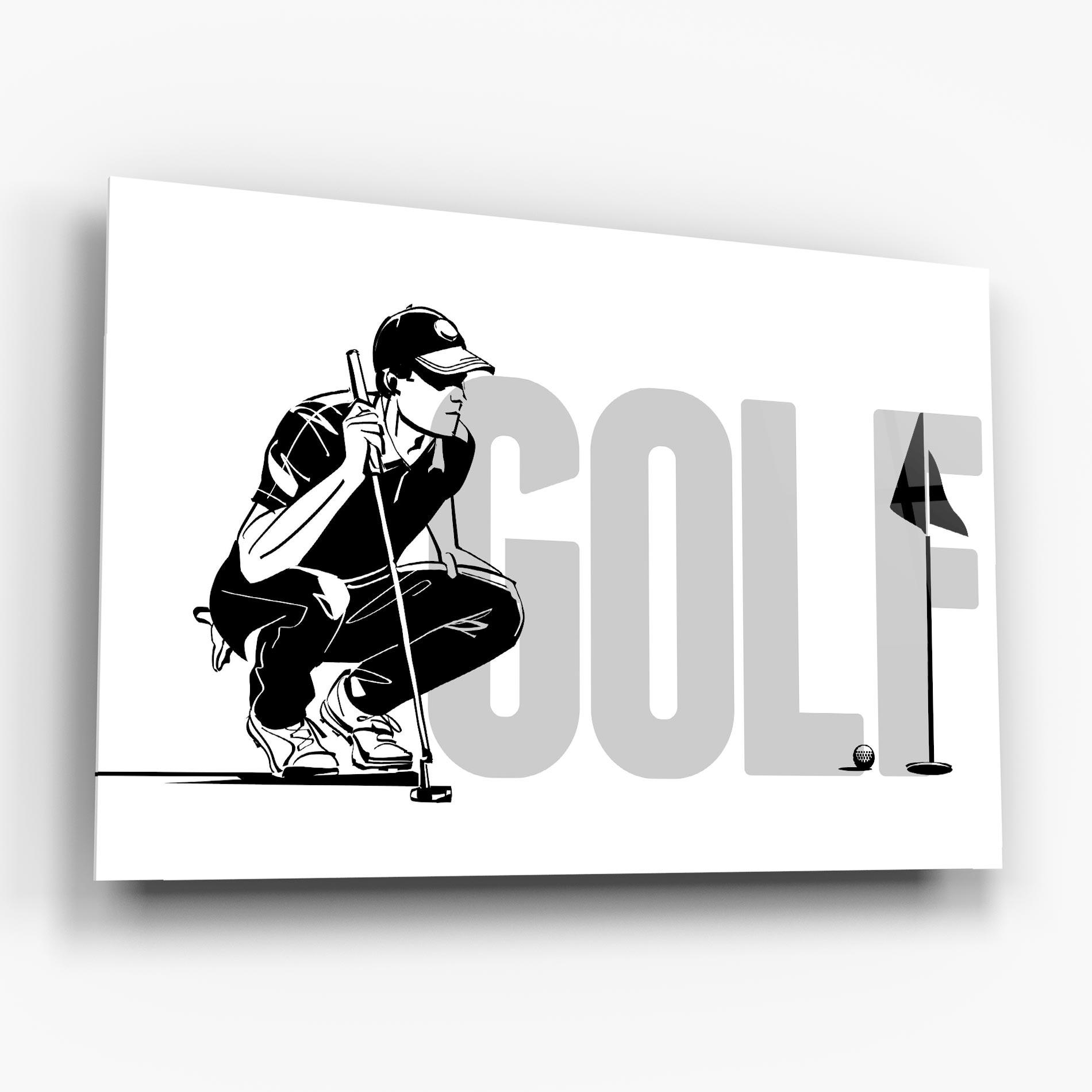 Obraz na Szkle Golf mockup 6