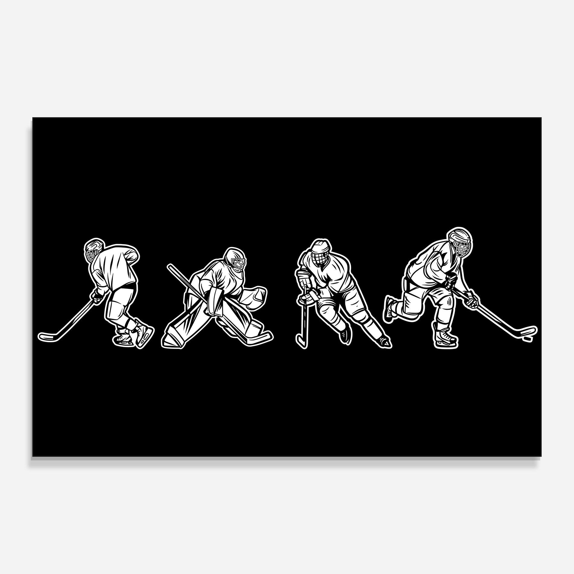 Obraz na Szkle Hockey Four mockup 0