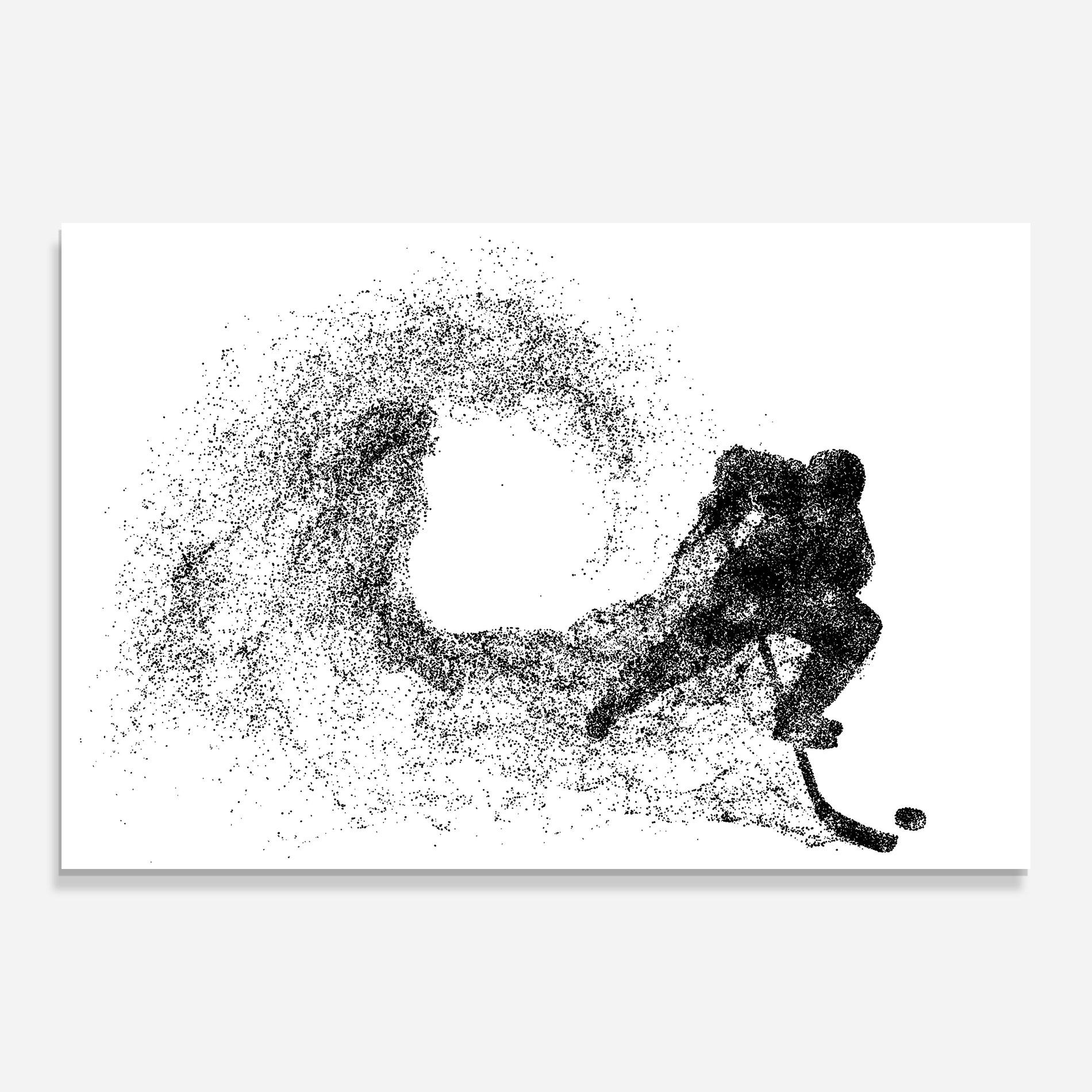 Obraz na Szkle Hockey Playing mockup 0