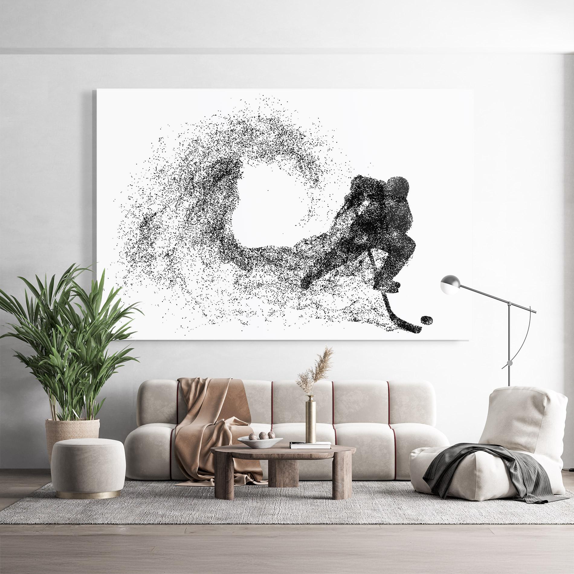 Obraz na Szkle Hockey Playing mockup 9