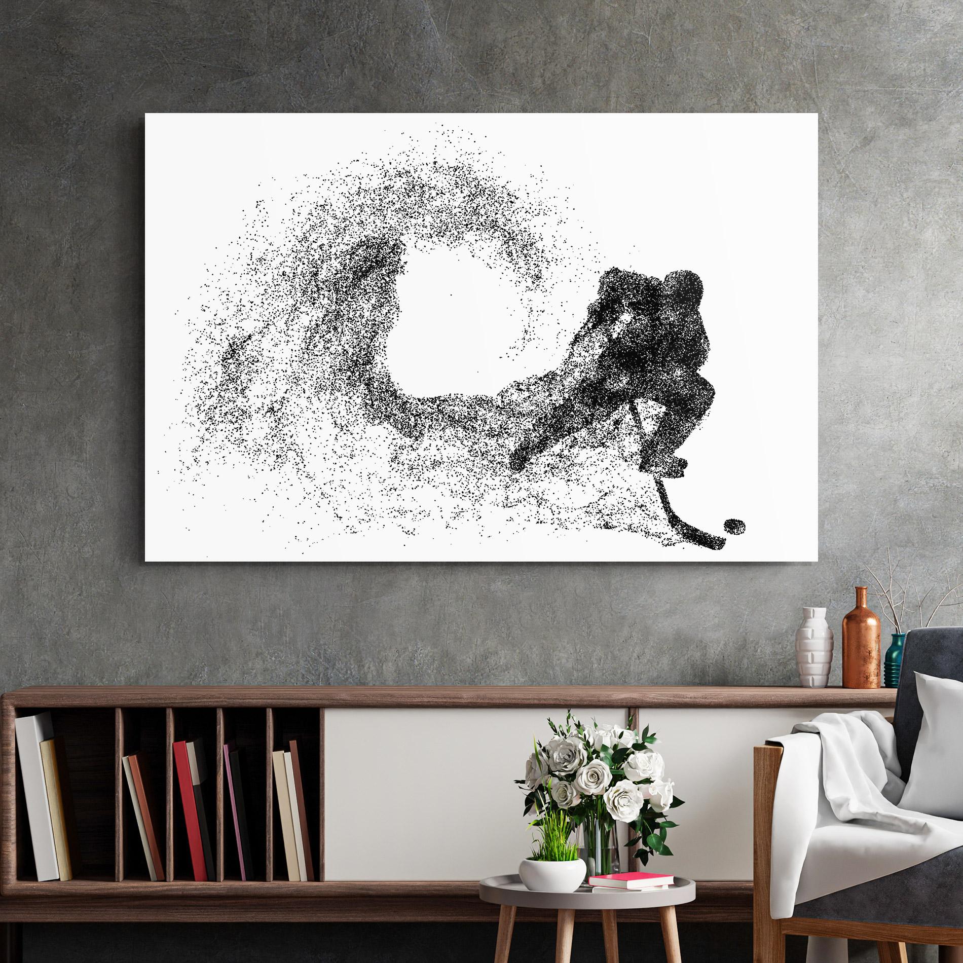 Obraz na Szkle Hockey Playing mockup 2