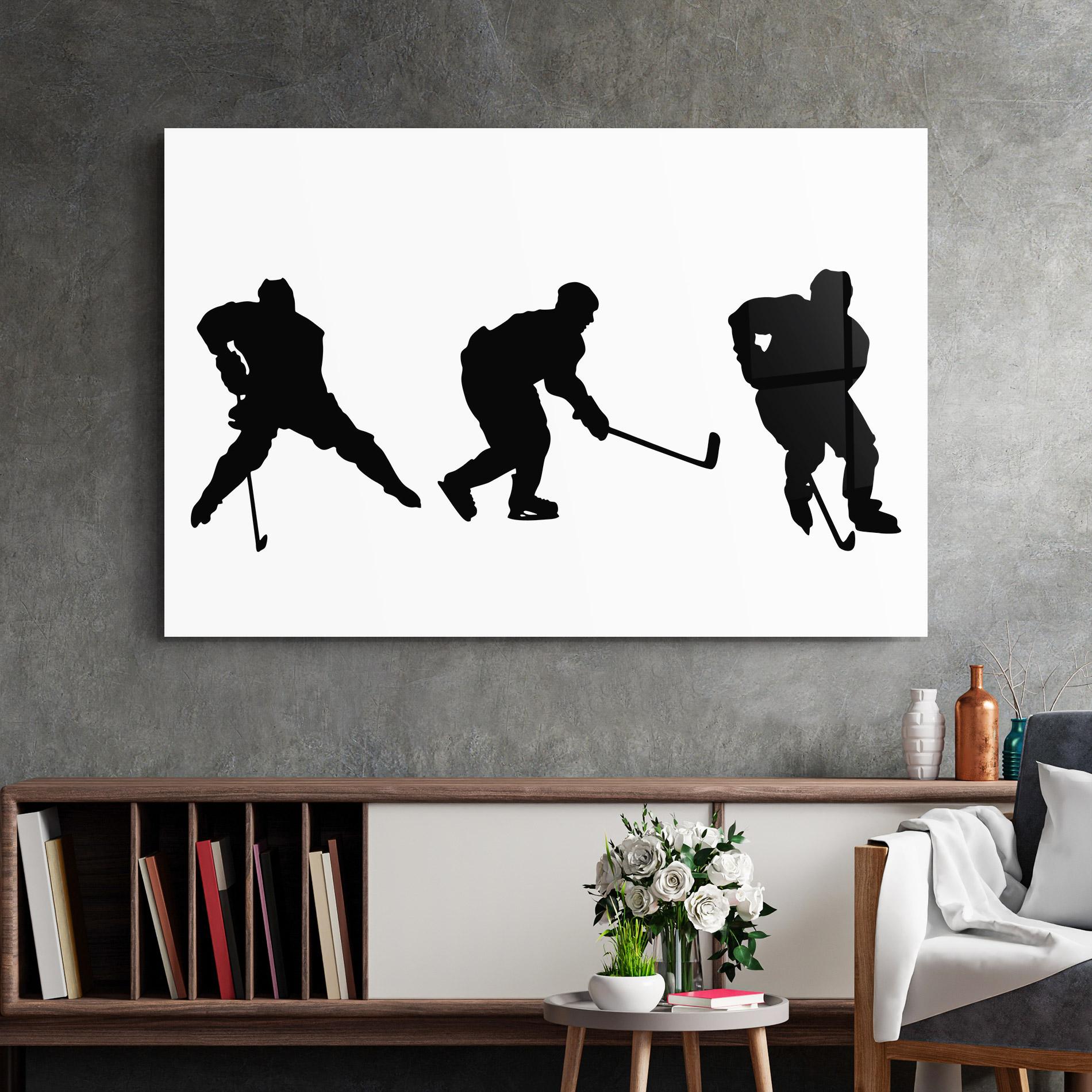Obraz na Szkle Hockey Pose mockup 2