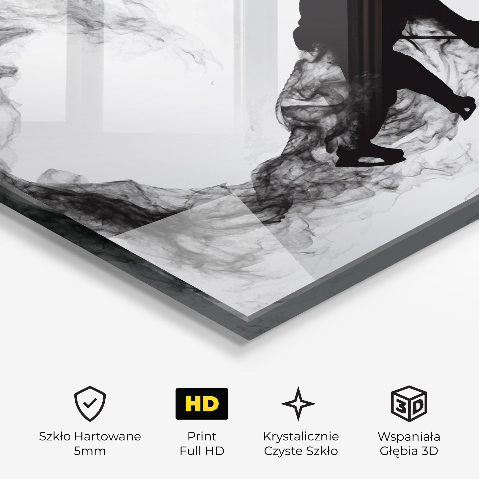 Obraz na Szkle Hockey Smoke mockup 3