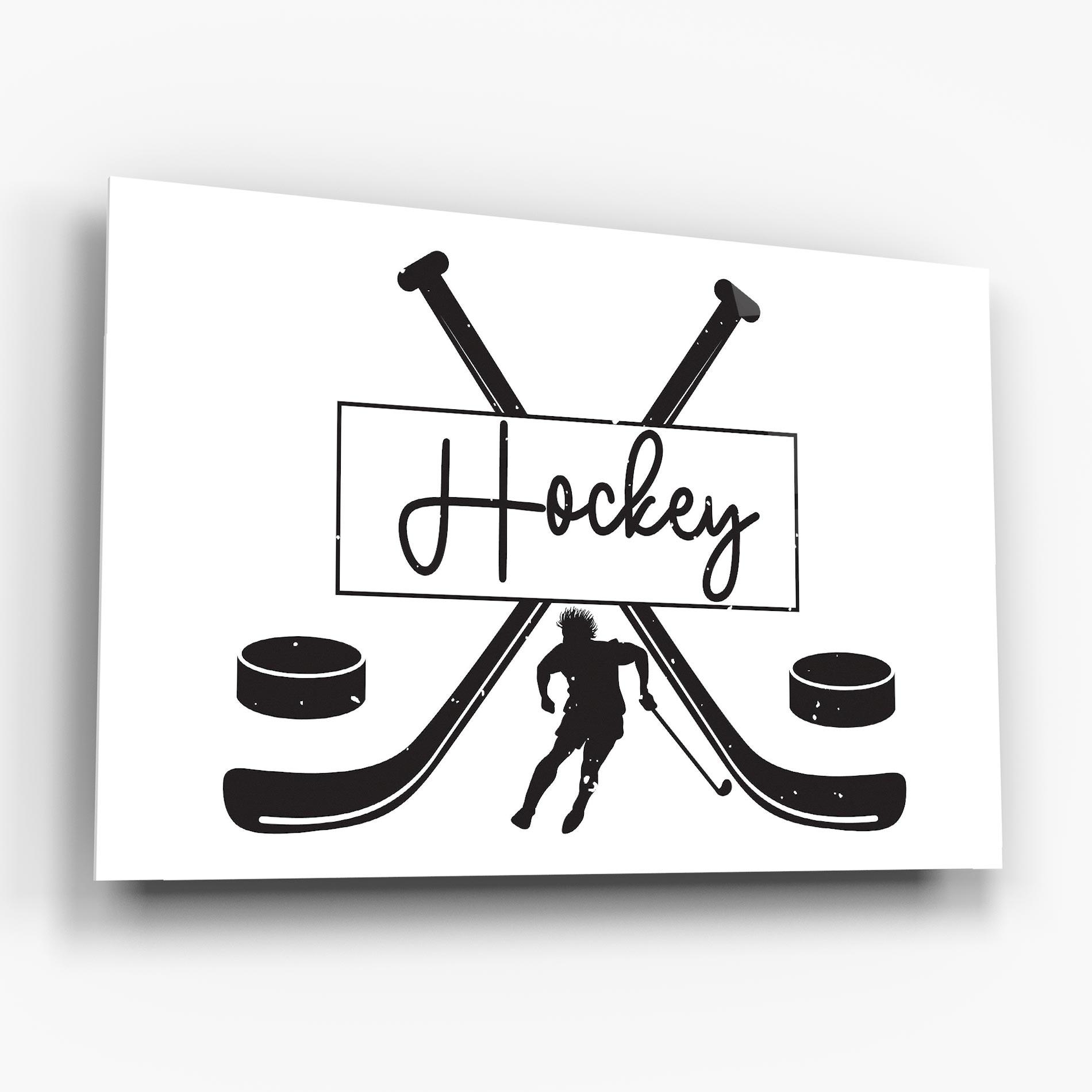 Obraz na Szkle Hockey Stick mockup 6