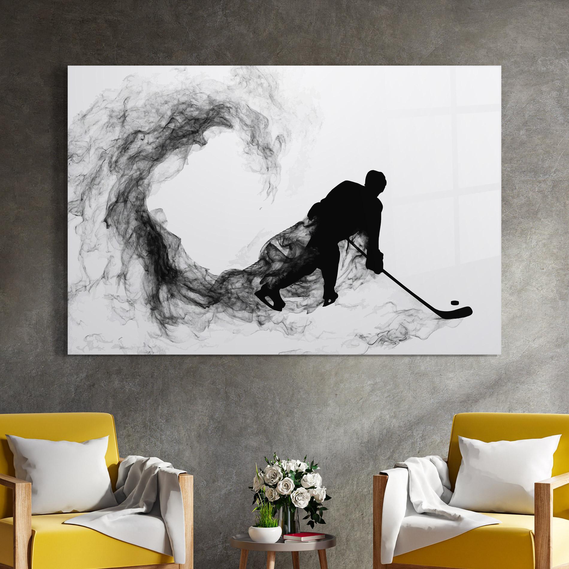 Obraz na Szkle Hockey Smoke mockup 4