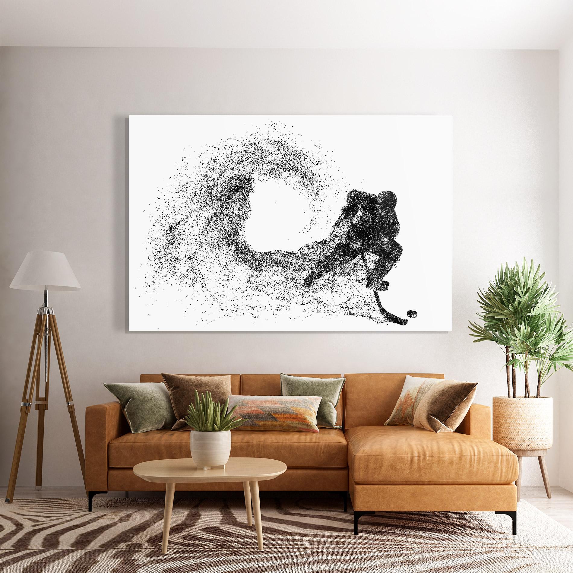 Obraz na Szkle Hockey Playing mockup 7