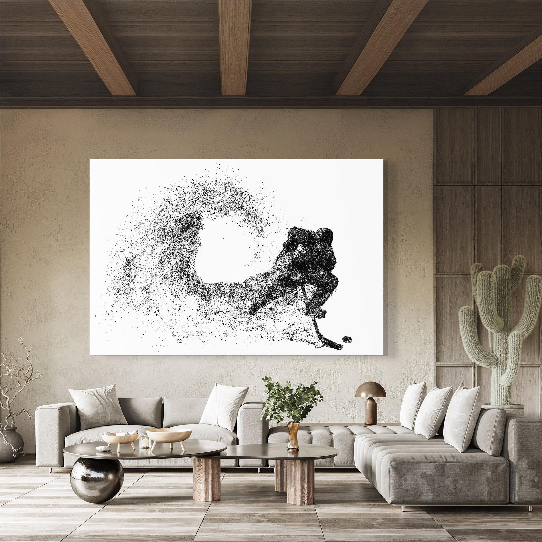 Obraz na Szkle Hockey Playing mockup 8