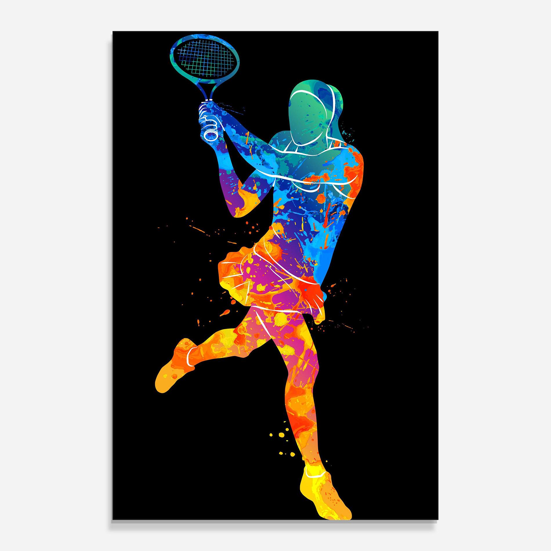 Obraz na Szkle Blue Orange Tennis mockup 0